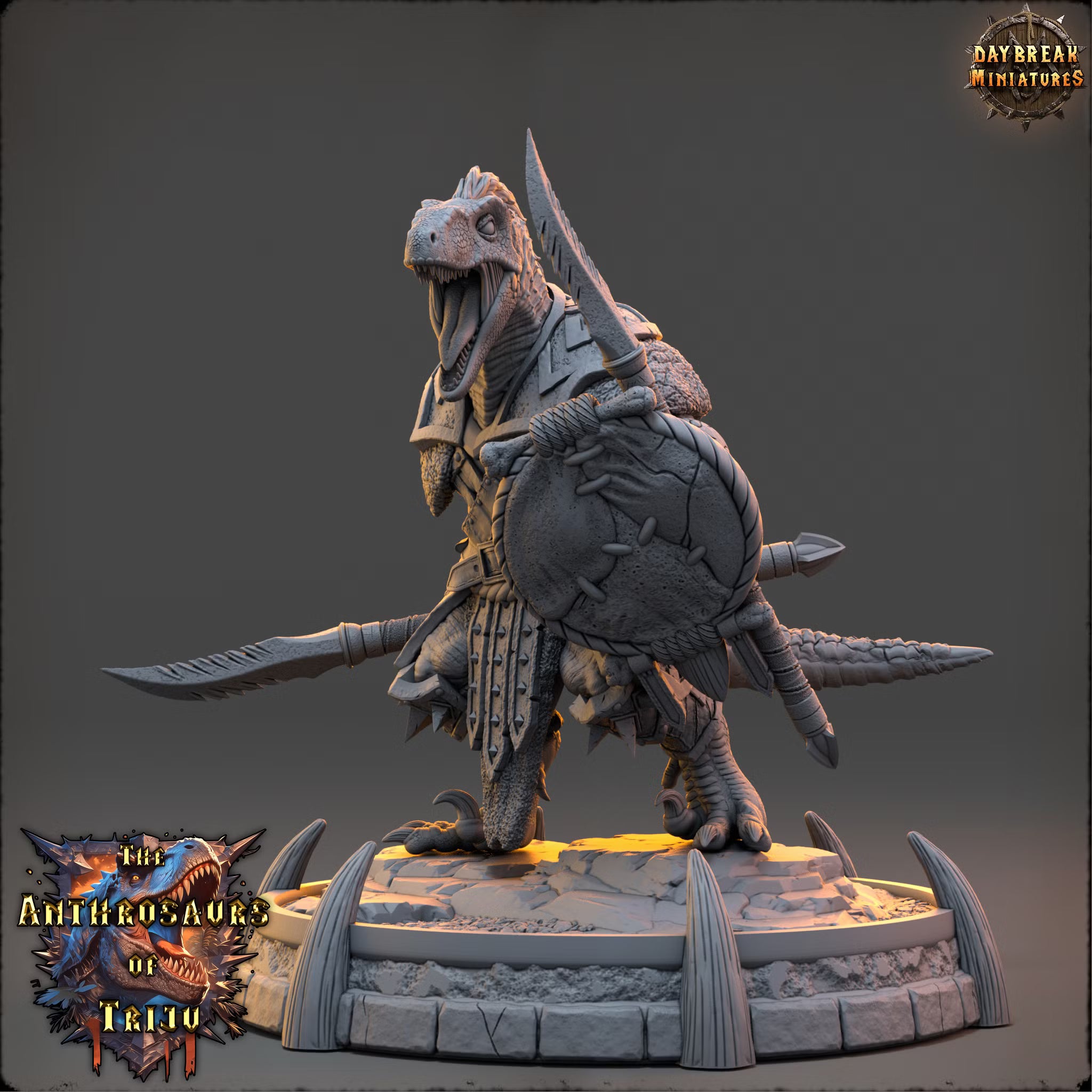 The Anthrosaurs of Triju - Rand Veloz - Daybreak Miniatures — official view 2
