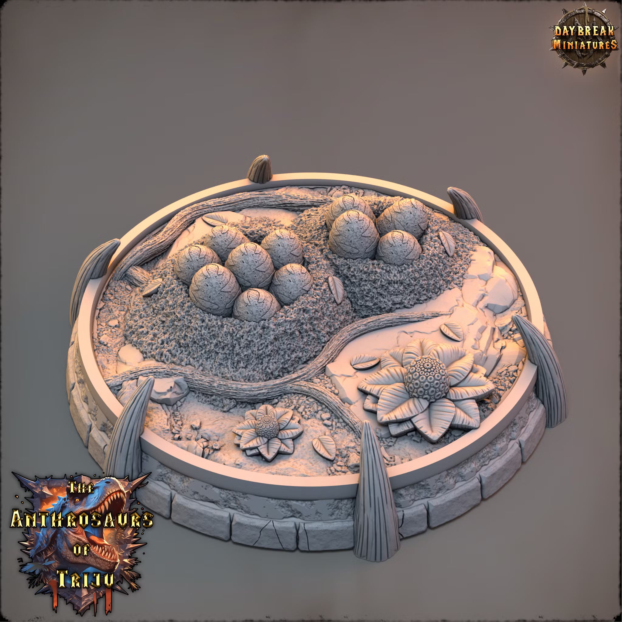 The Anthrosaurs of Triju - Sacred Triju hatchery - Daybreak Miniatures — official view 2
