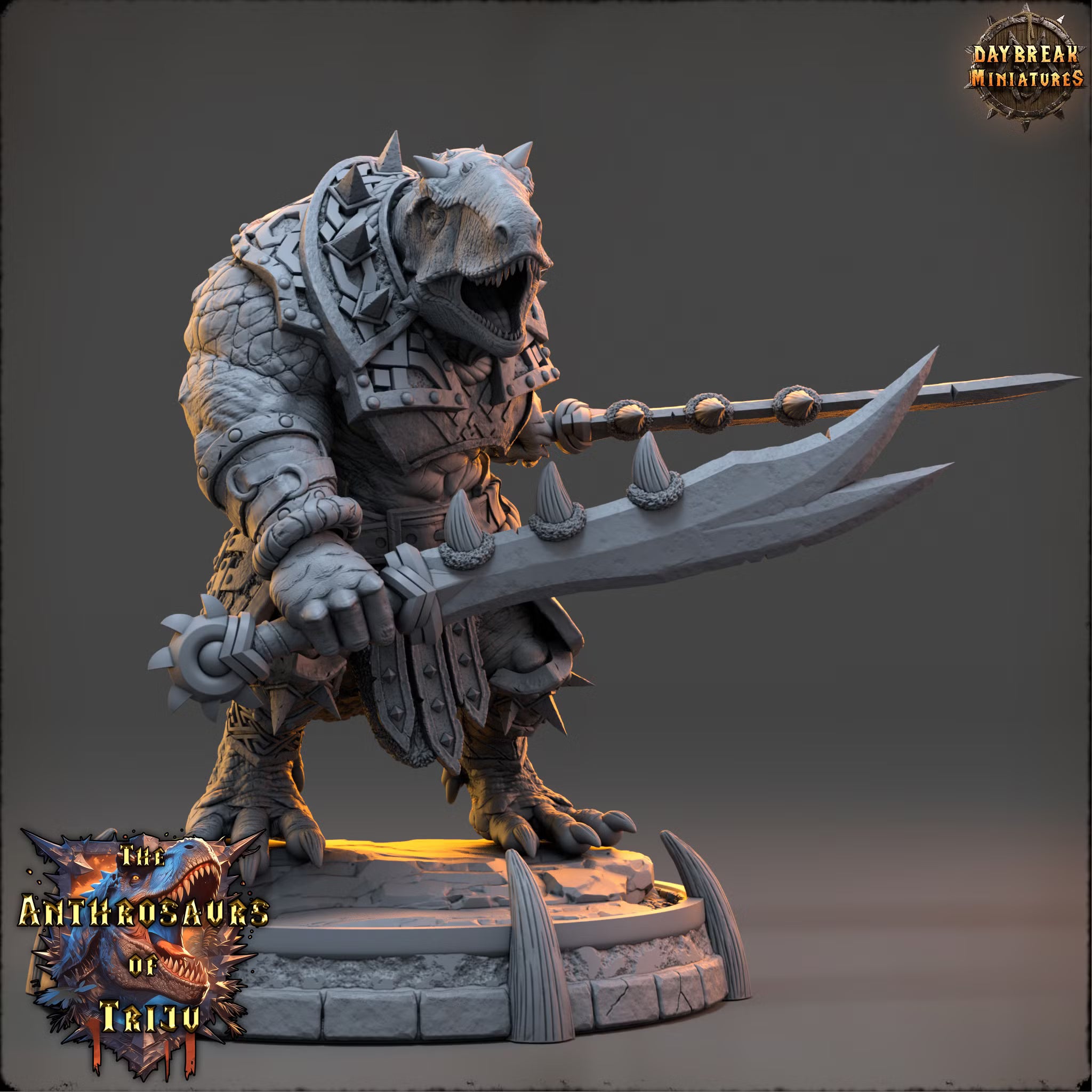 The Anthrosaurs of Triju - Tarran Shosho - Daybreak Miniatures — official view 1