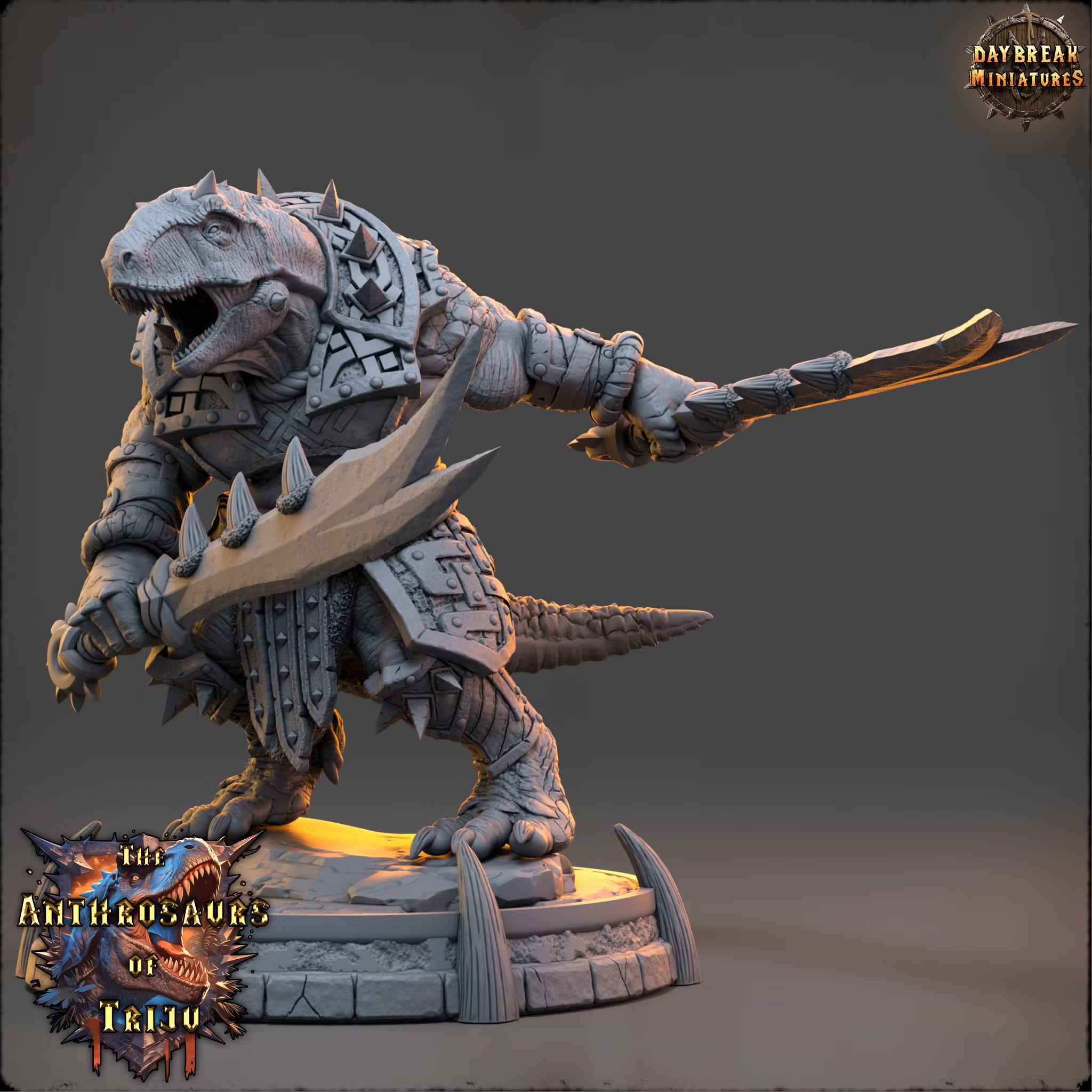 The Anthrosaurs of Triju - Tarran Shosho - Daybreak Miniatures — official view 2