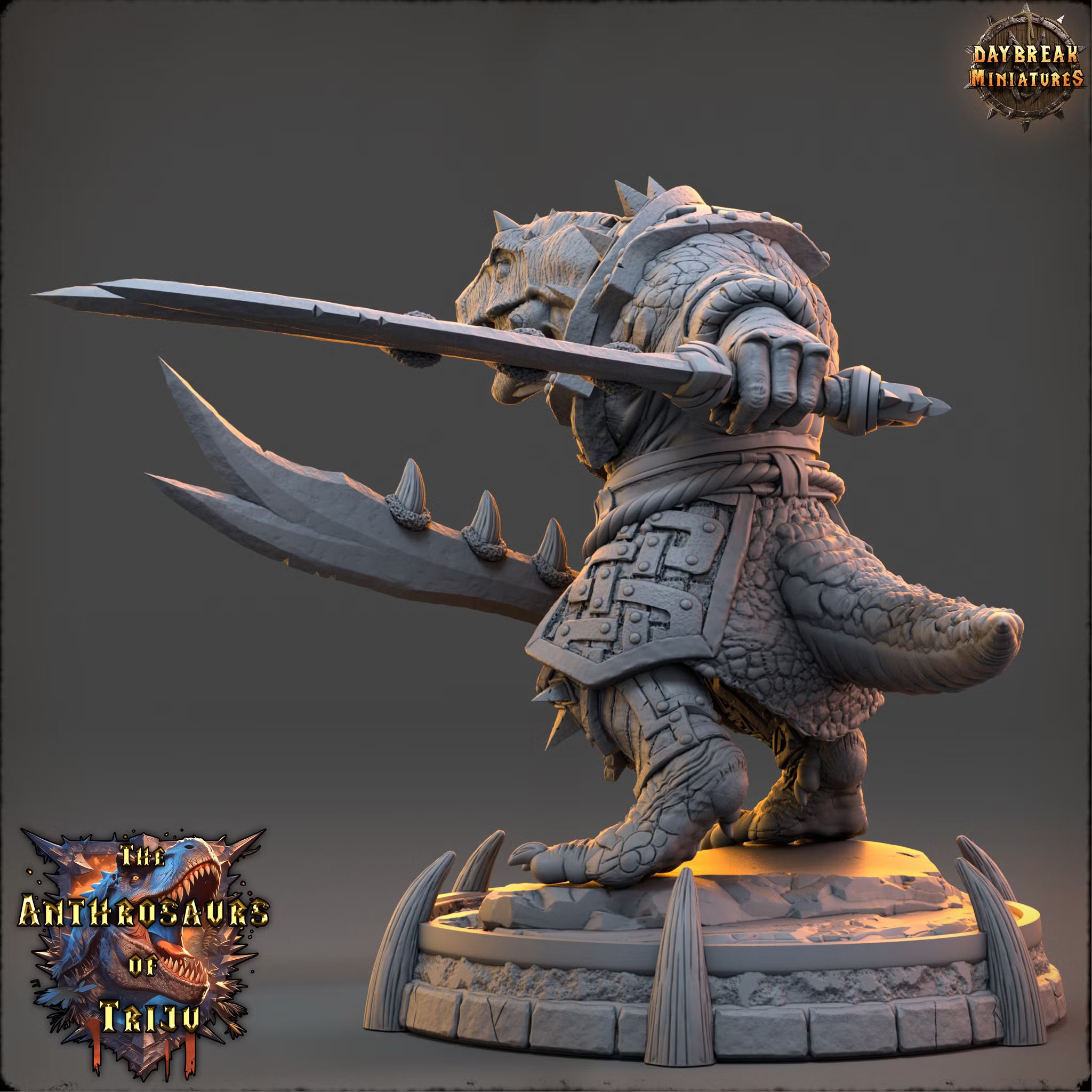 The Anthrosaurs of Triju - Tarran Shosho - Daybreak Miniatures — official view 3