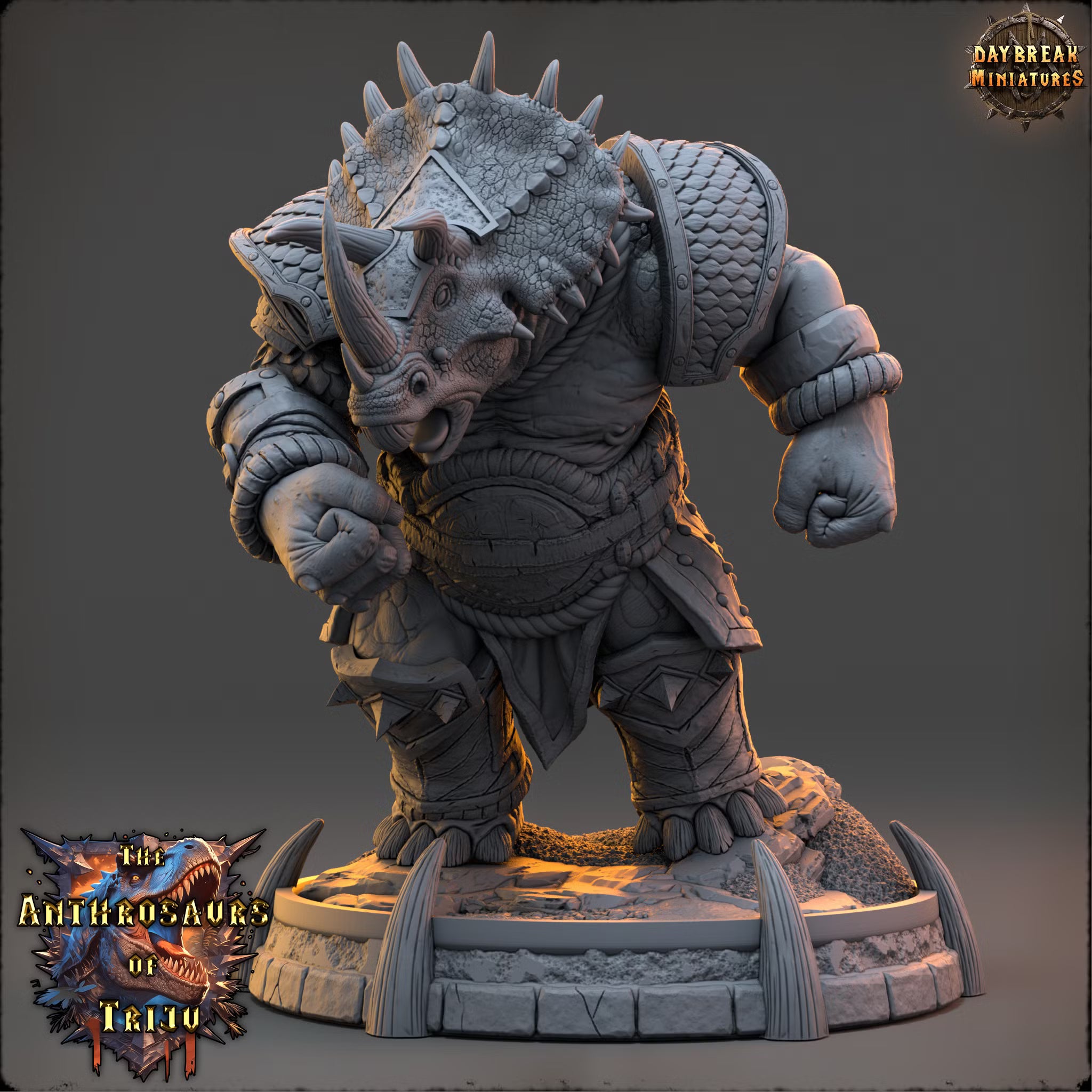 The Anthrosaurs of Triju - Zuund Freke - Daybreak Miniatures — official view 1