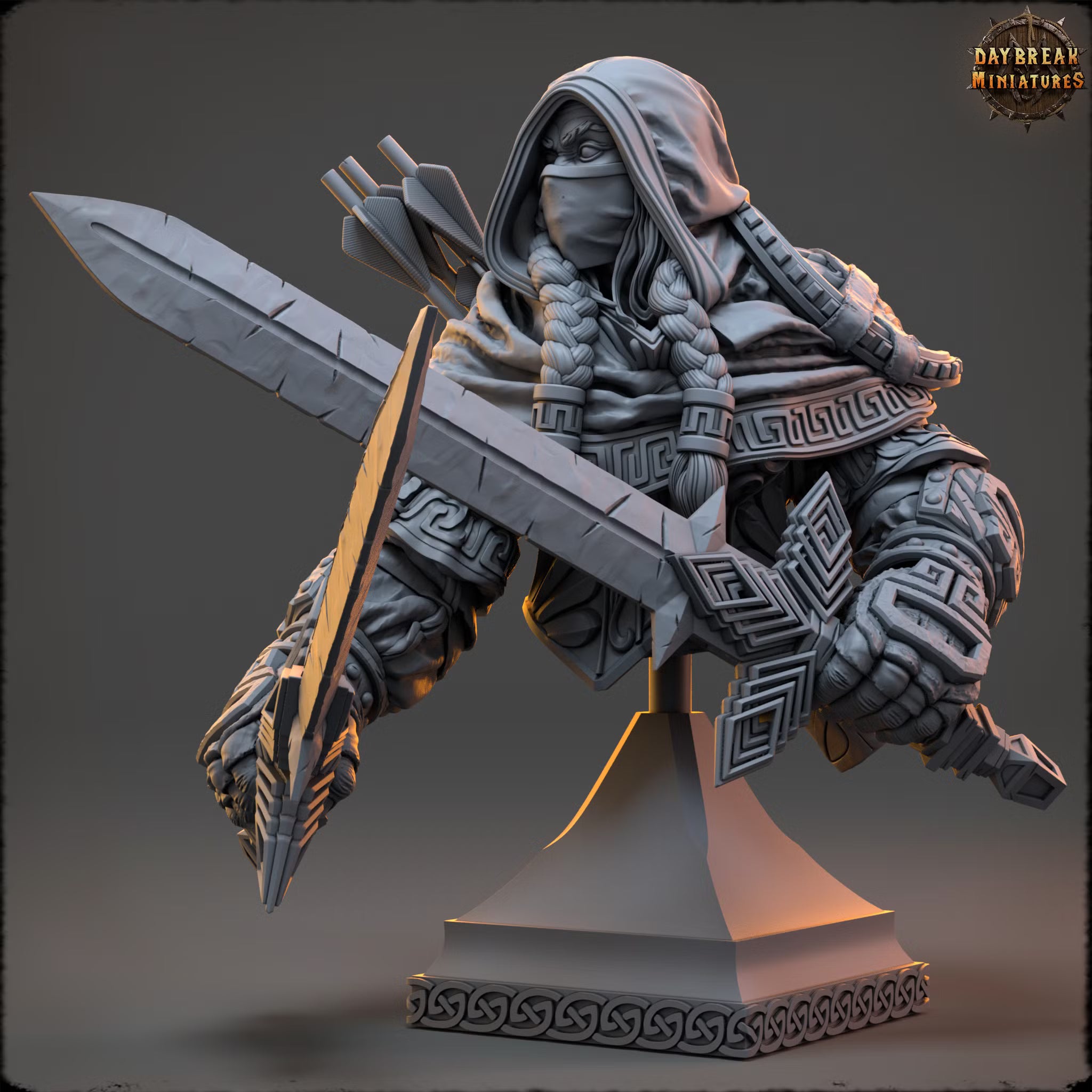 The Tribe of the Fallen Flame - Goslana Shadowslash - Bust - Daybreak Miniatures — official view 2