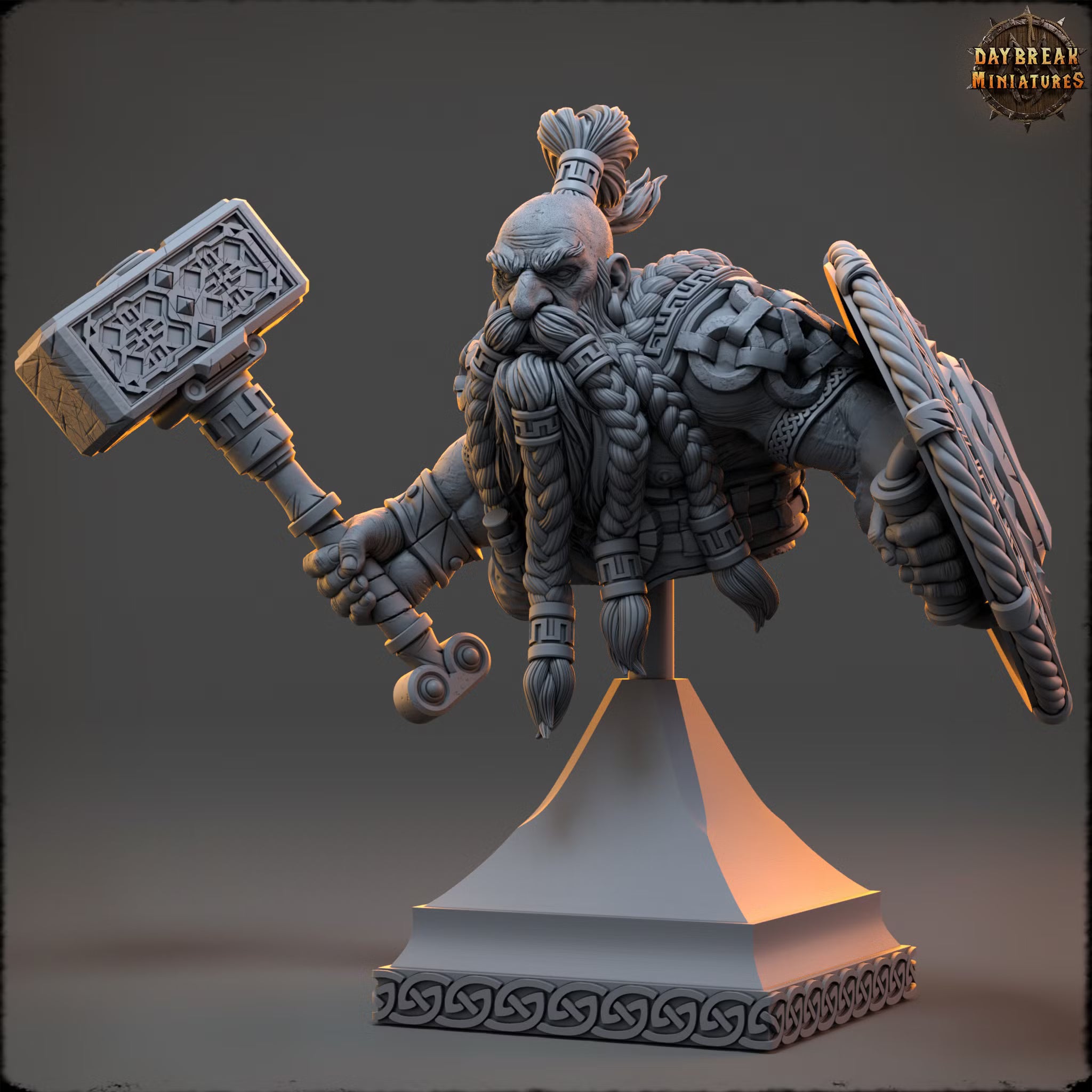 The Dwarfs of the Dark Deep - Matti Stone Bone Karhu - Bust - Daybreak Miniatures — official view 1