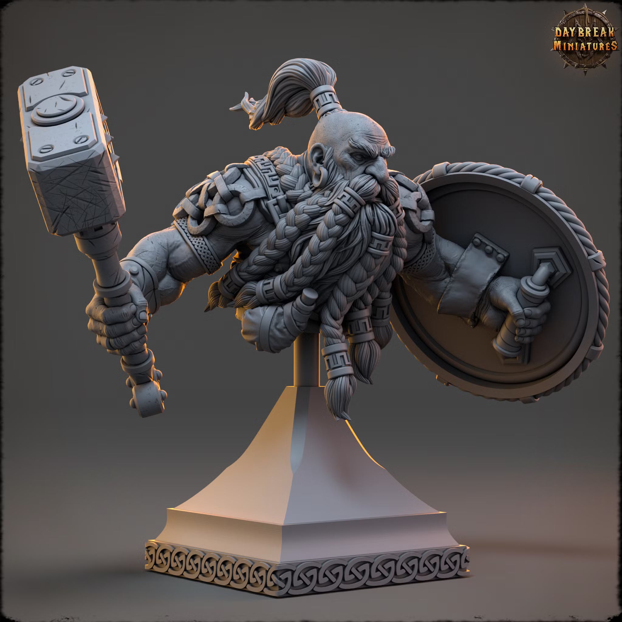 The Dwarfs of the Dark Deep - Matti Stone Bone Karhu - Bust - Daybreak Miniatures — official view 2