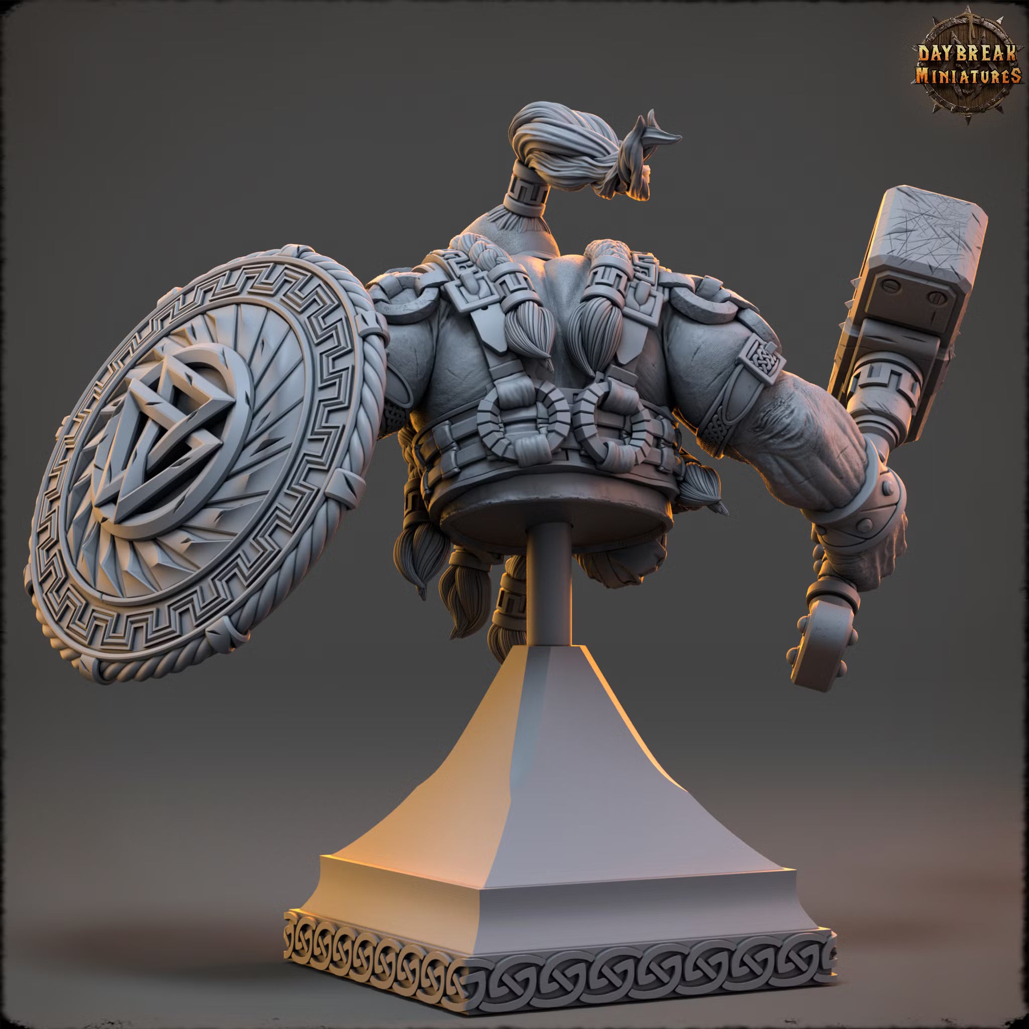 The Dwarfs of the Dark Deep - Matti Stone Bone Karhu - Bust - Daybreak Miniatures — official view 3