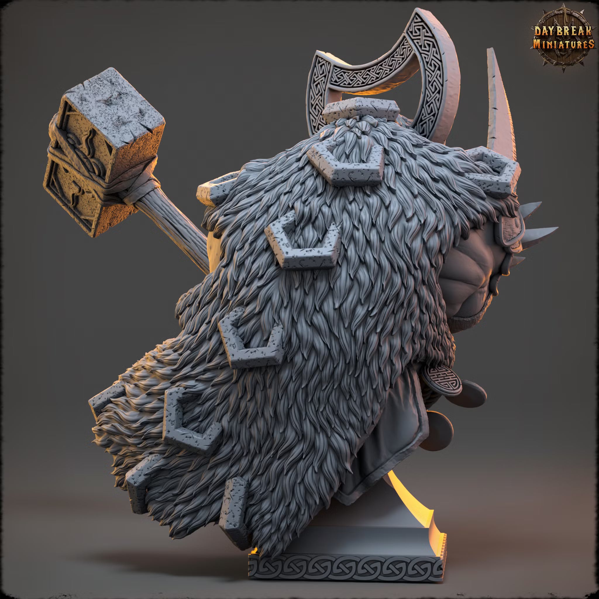 The Fighting Philosophers of Corm - Ecphantus Hammermind - Bust - Daybreak Miniatures — official view 4
