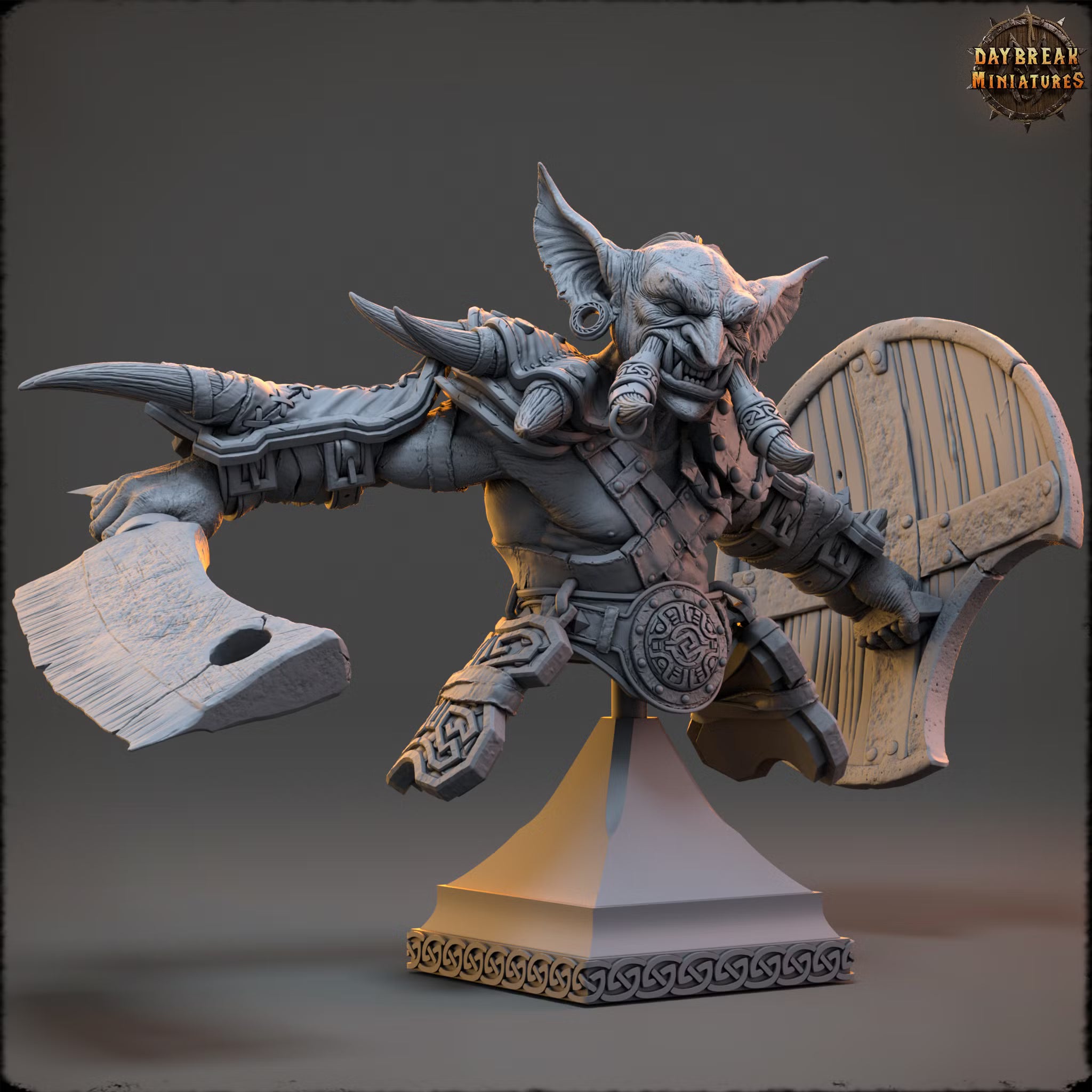 The Tusked Marauders of Gauntwood - Jauk Stomper - Bust - Daybreak Miniatures — official view 1