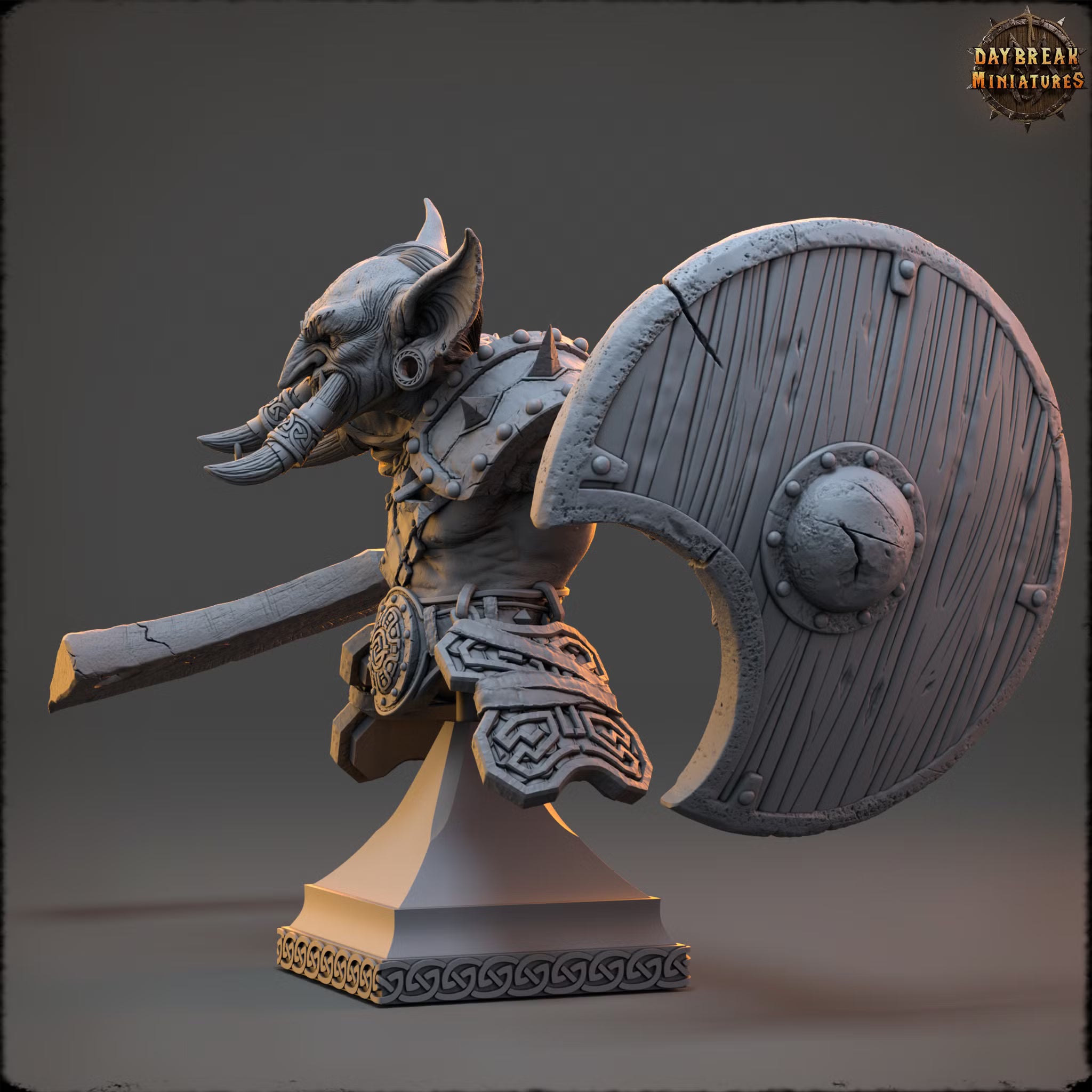 The Tusked Marauders of Gauntwood - Jauk Stomper - Bust - Daybreak Miniatures — official view 2