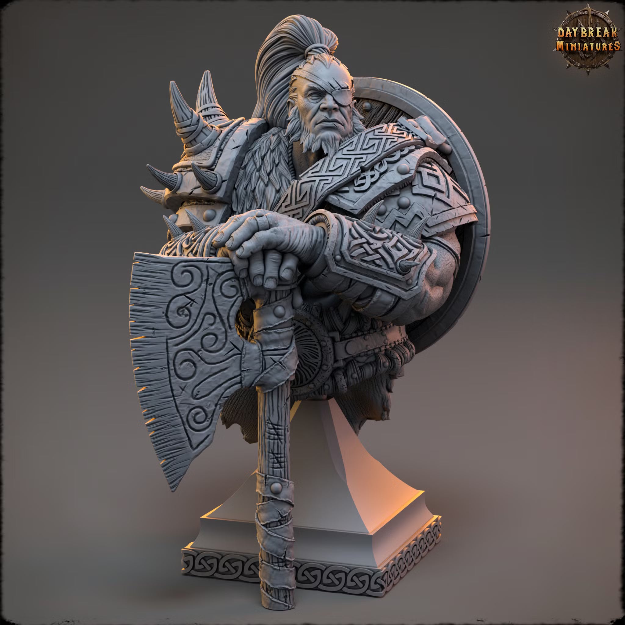 Sentinels of the Eastern Peaks - Gazer Hundredscar - Bust - Daybreak Miniatures