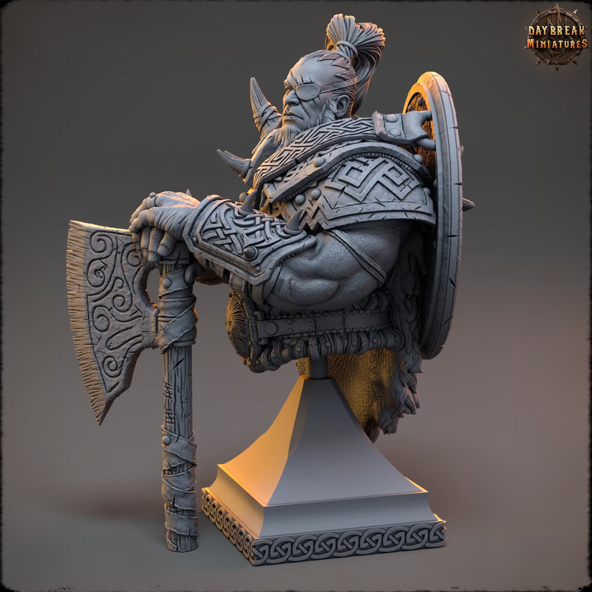 Sentinels of the Eastern Peaks - Gazer Hundredscar - Bust - Daybreak Miniatures