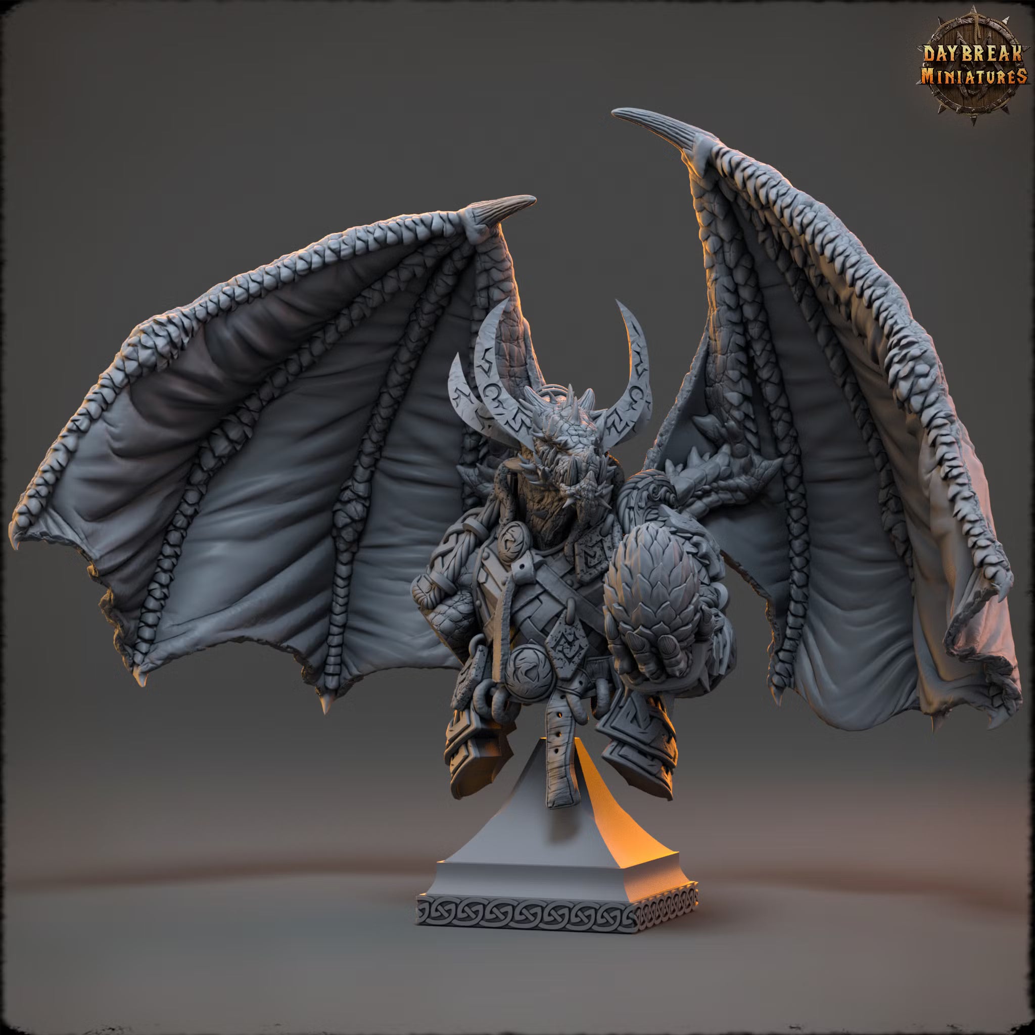 The Stoneborn of the Fire Mountains - Zircon Firefang - Bust - Daybreak Miniatures