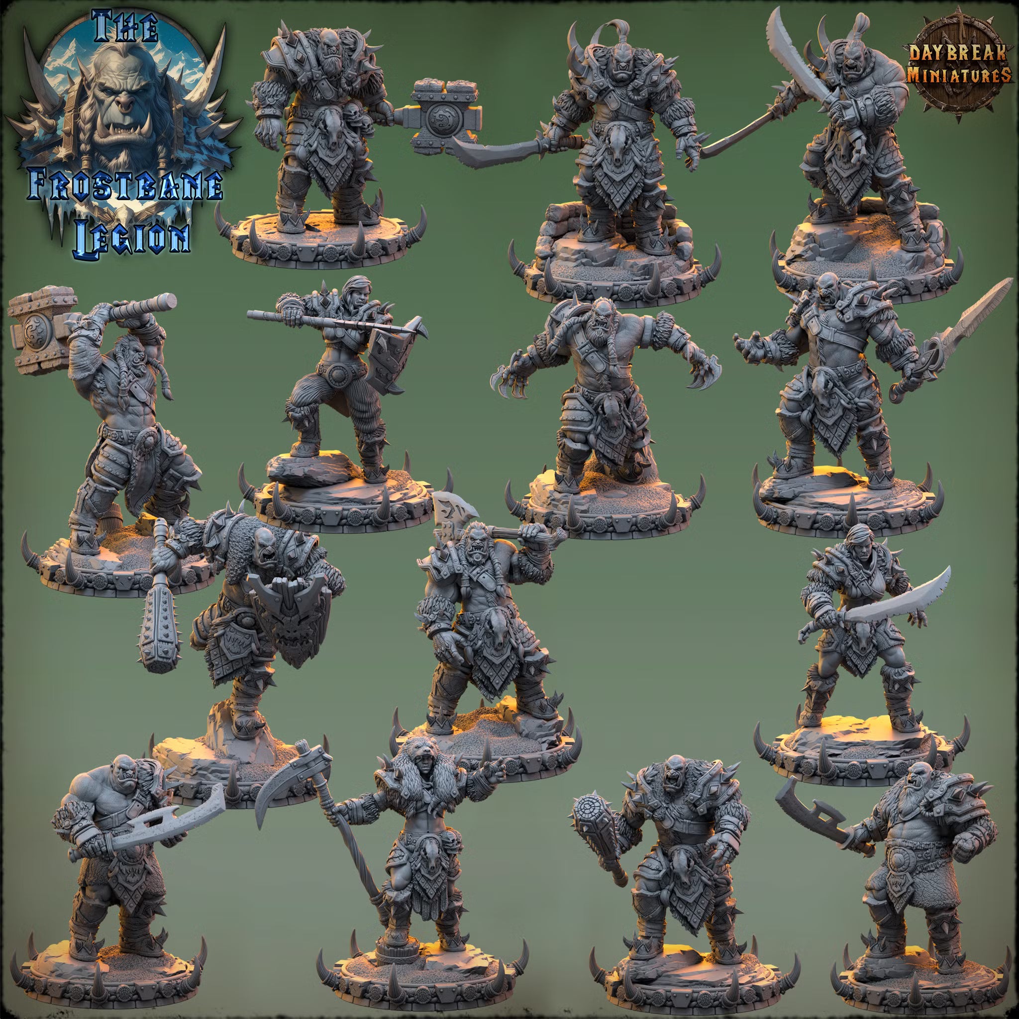 The Frostbane Legion - The Complete Set - Daybreak Miniatures