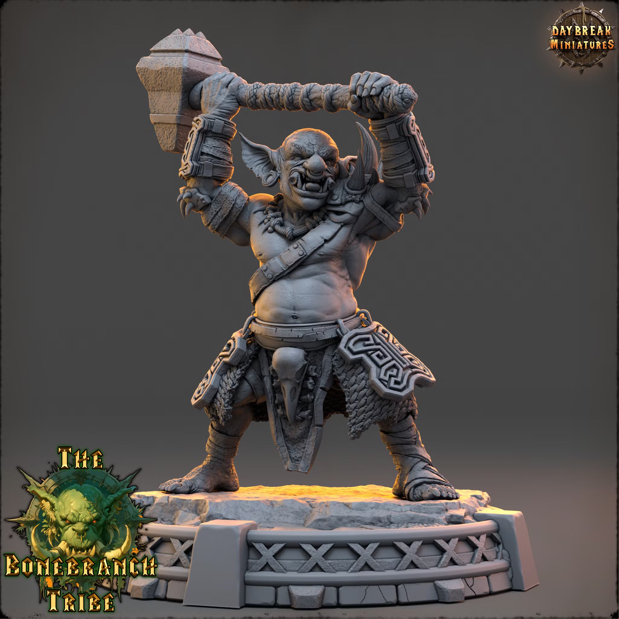 The Bonebranch Tribe - Drogg Skullstamper - Daybreak Miniatures