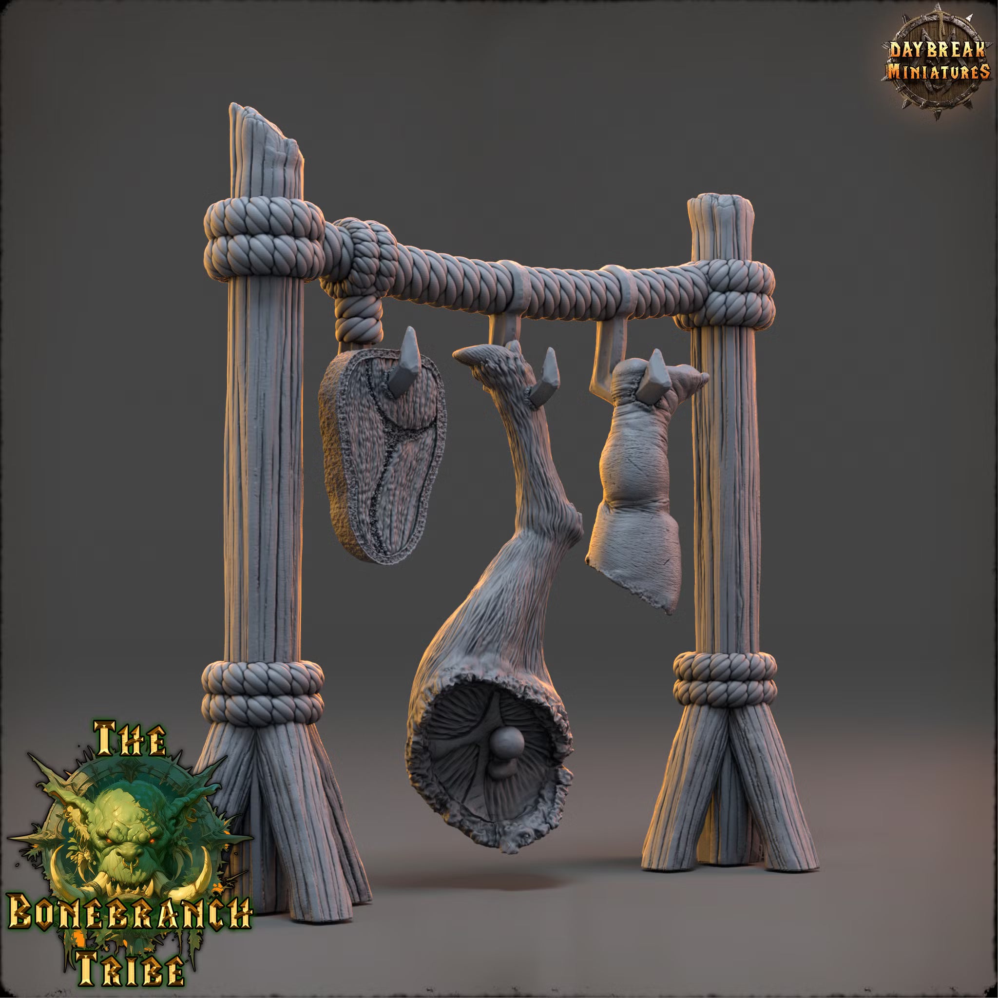 The Bonebranch Tribe - Human meat hanger - Daybreak Miniatures