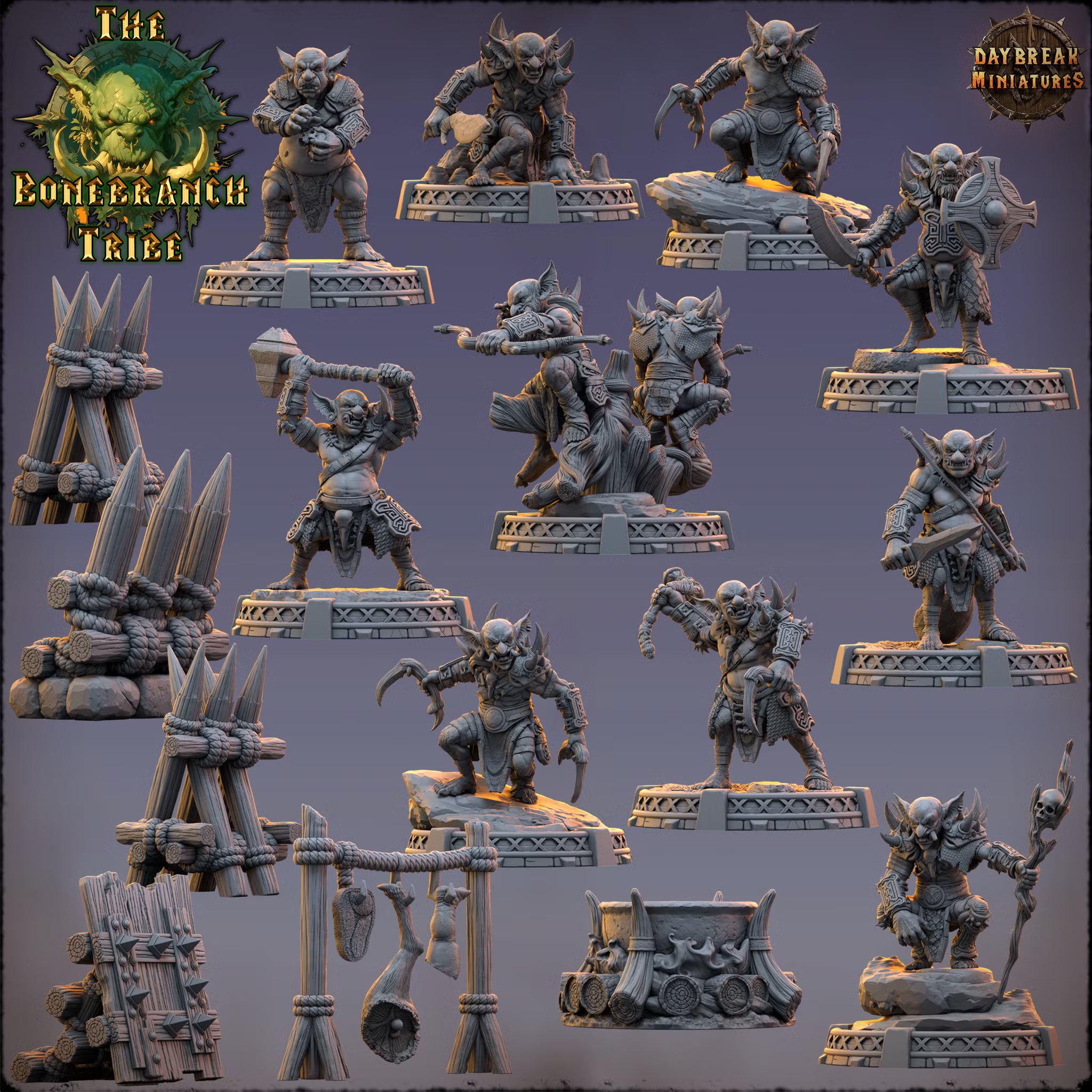 The Bonebranch Tribe - The Complete Set - Daybreak Miniatures