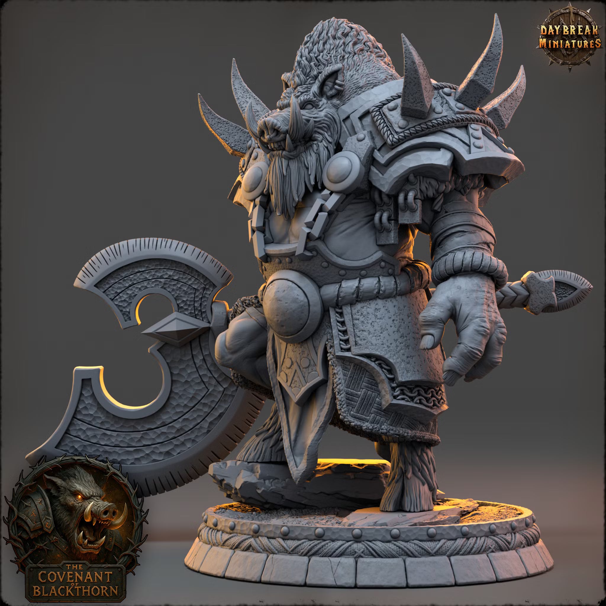 The Covenant of Blackthorn - Skrenn Blacktusk - Daybreak Miniatures