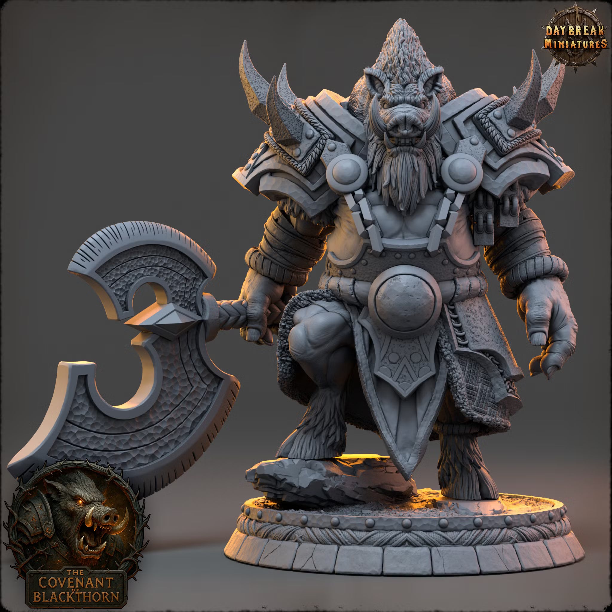 The Covenant of Blackthorn - Skrenn Blacktusk - Daybreak Miniatures