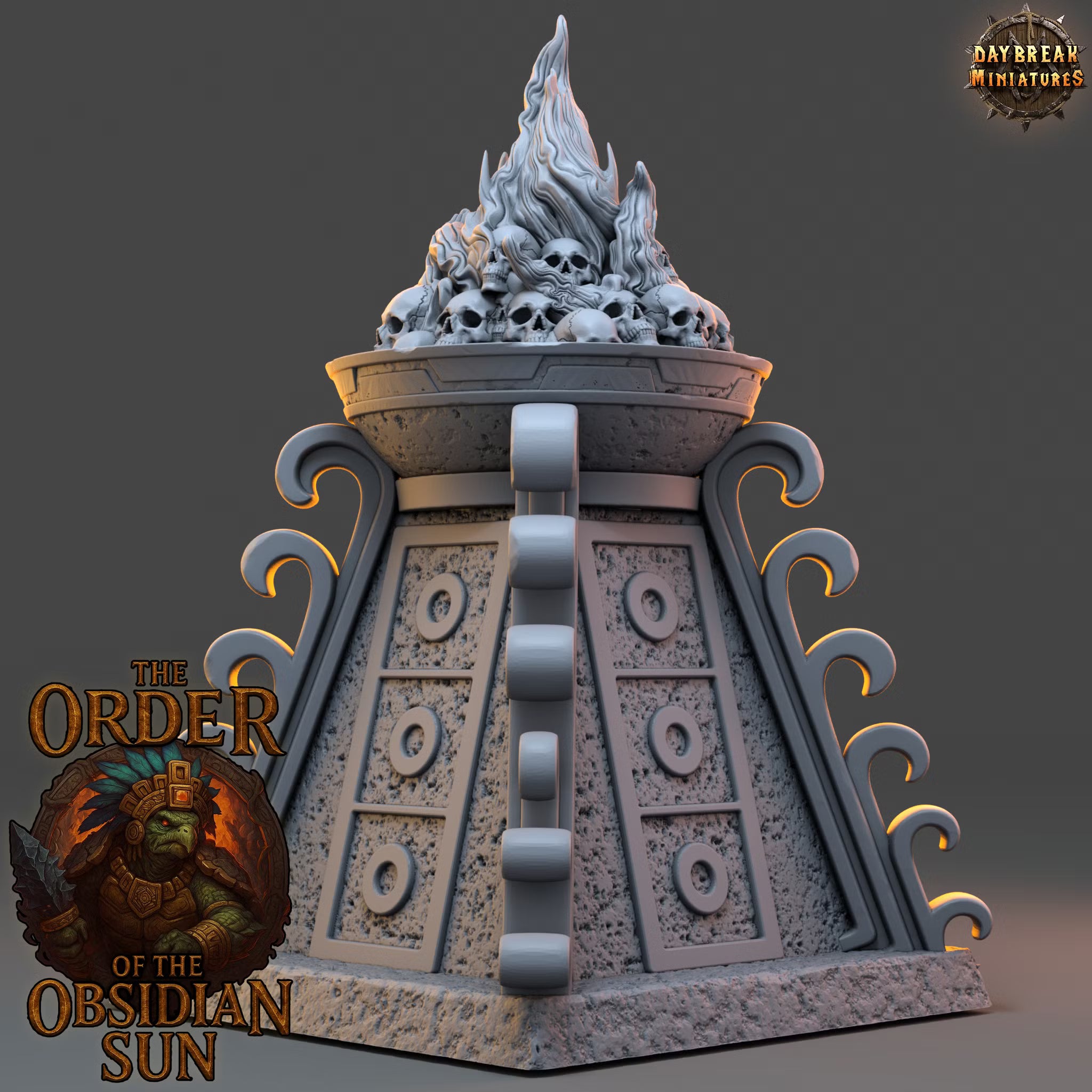 Burning sacrificial pyre — Daybreak Miniatures