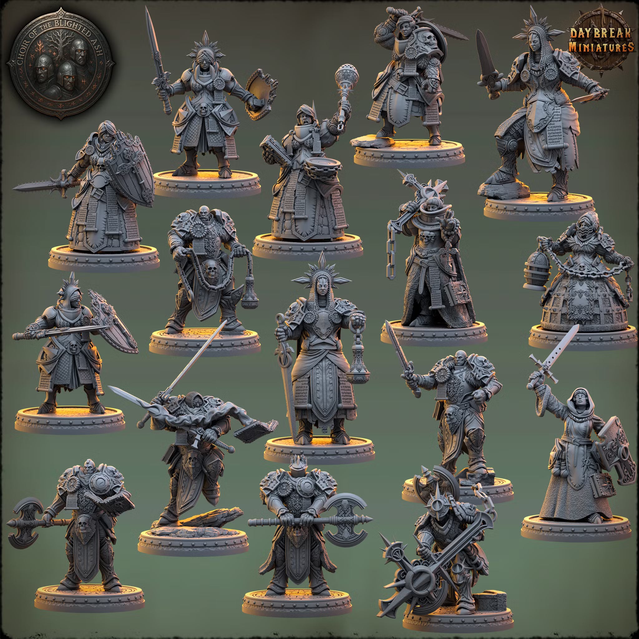 The Choir of the Blighted Ash — 16 miniatures — Daybreak Miniatures