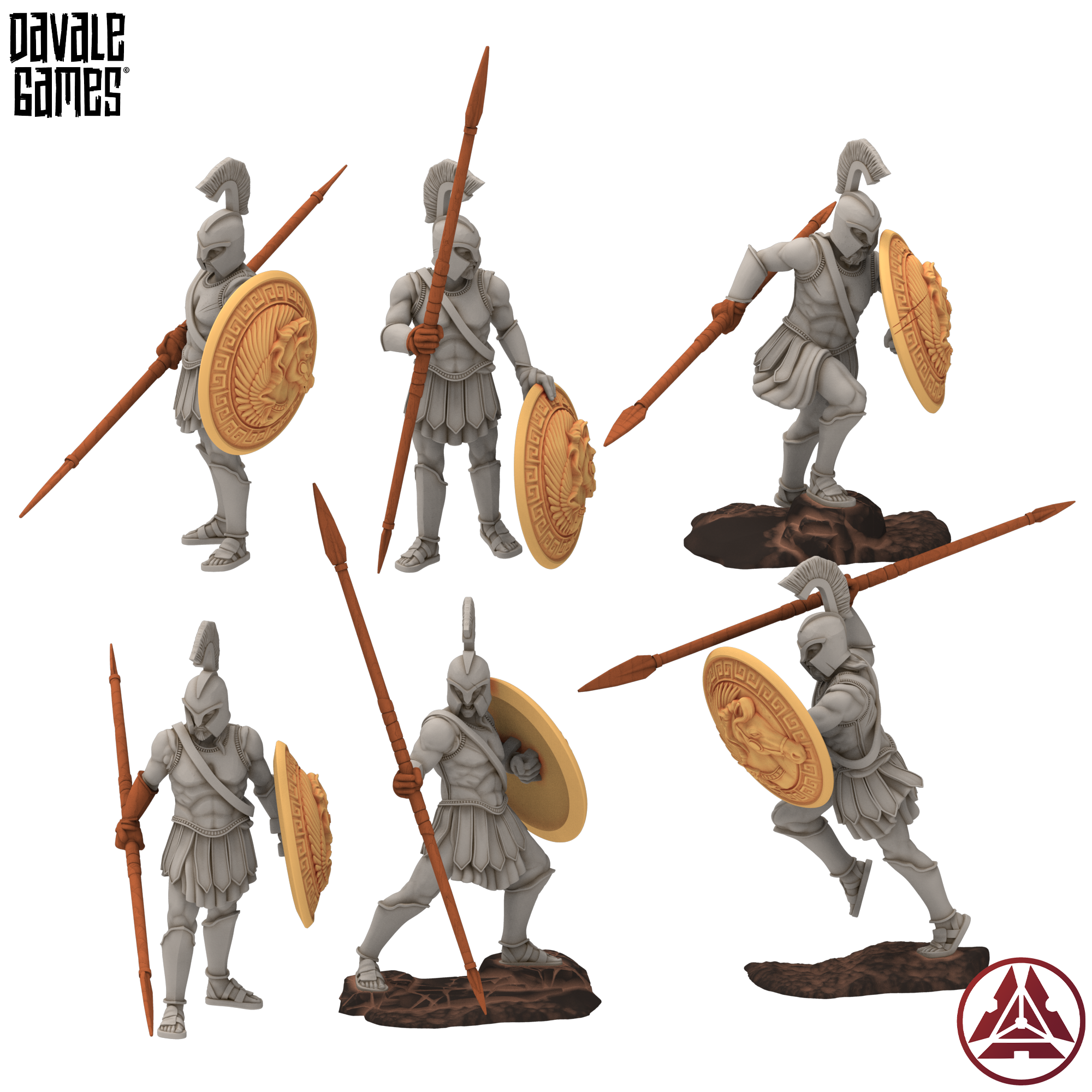 Hoplites on Foot — view 1 — Davale Games / Proxywars