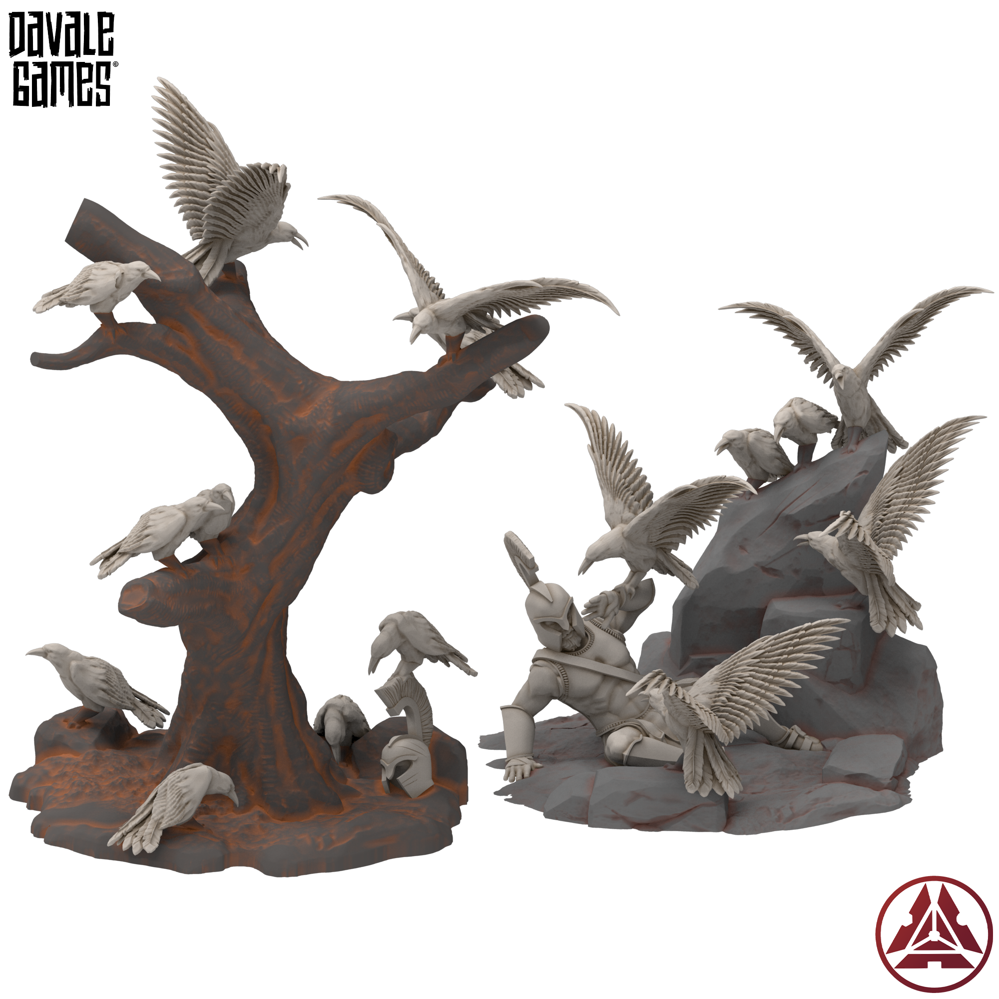 Flock of Crows — both scenic models included — Davale Games / Proxywars