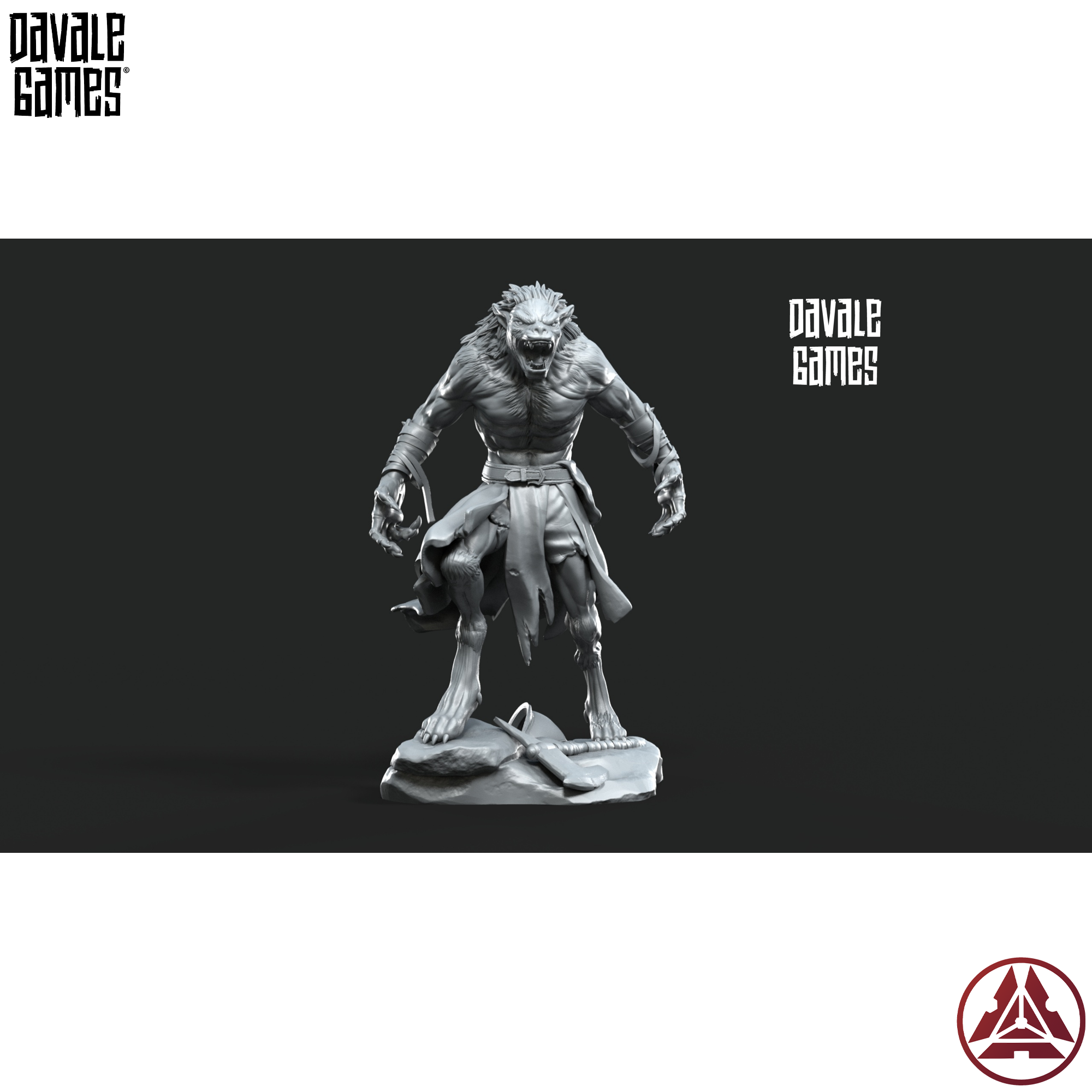 Ragnar Halfwolf - Human and Wolf Forms — view 4 — Davale Games / Proxywars