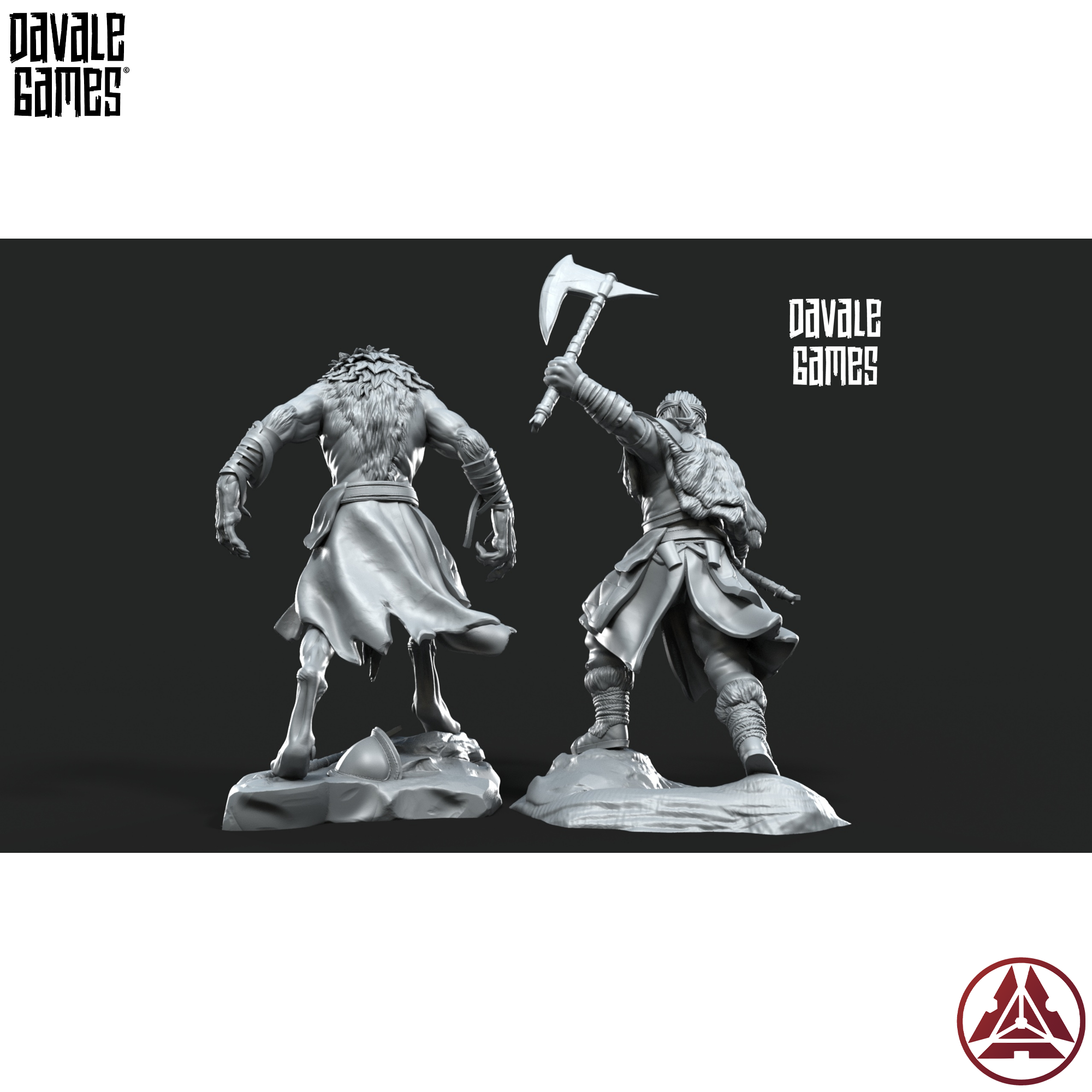 Ragnar Halfwolf - Human and Wolf Forms — view 7 — Davale Games / Proxywars