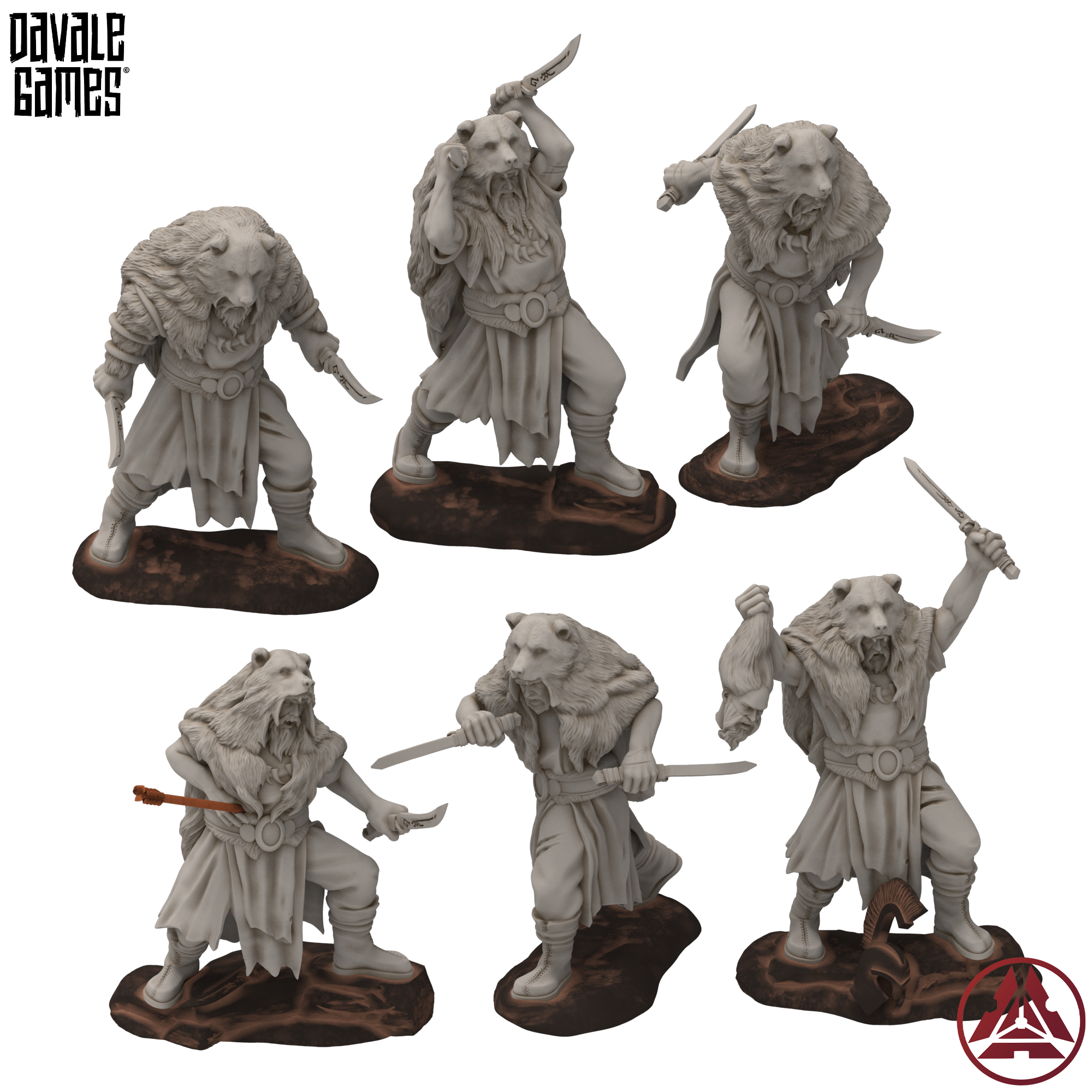 Vargsarks - six miniatures - Davale Games / Proxywars