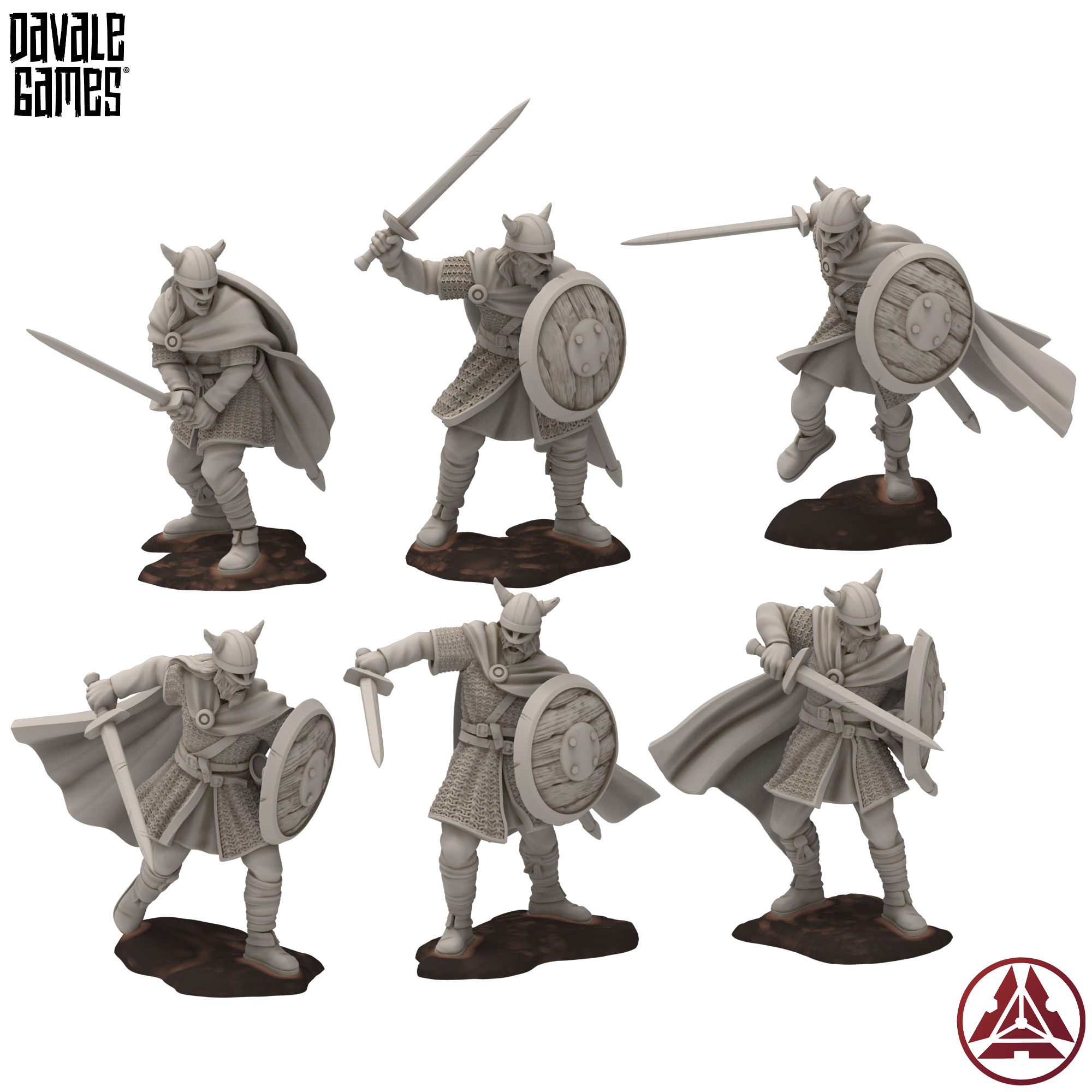 Huscarls - six miniatures - Davale Games / Proxywars