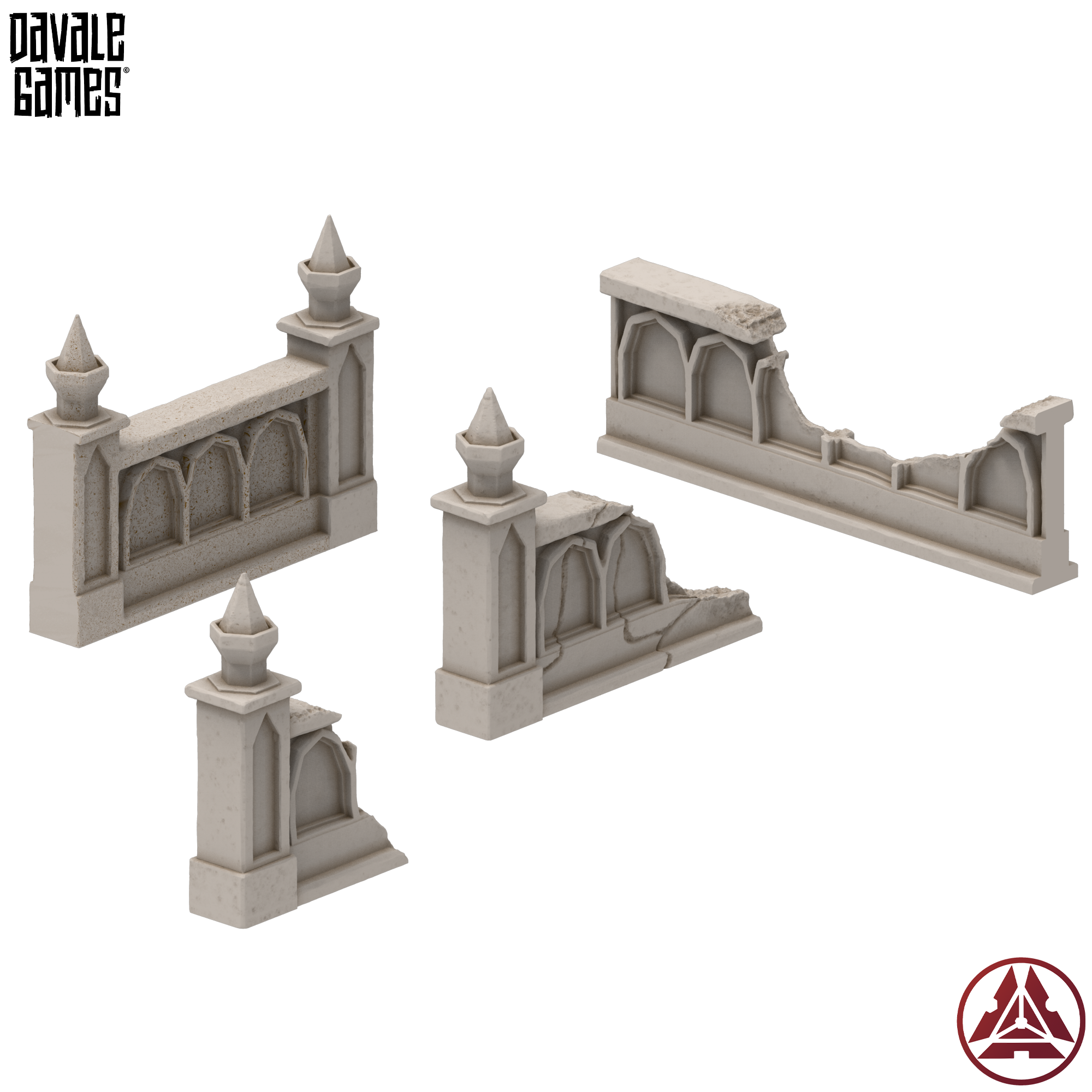Ruined Railings and Overturned Cart - view - Davale Games / Proxywars