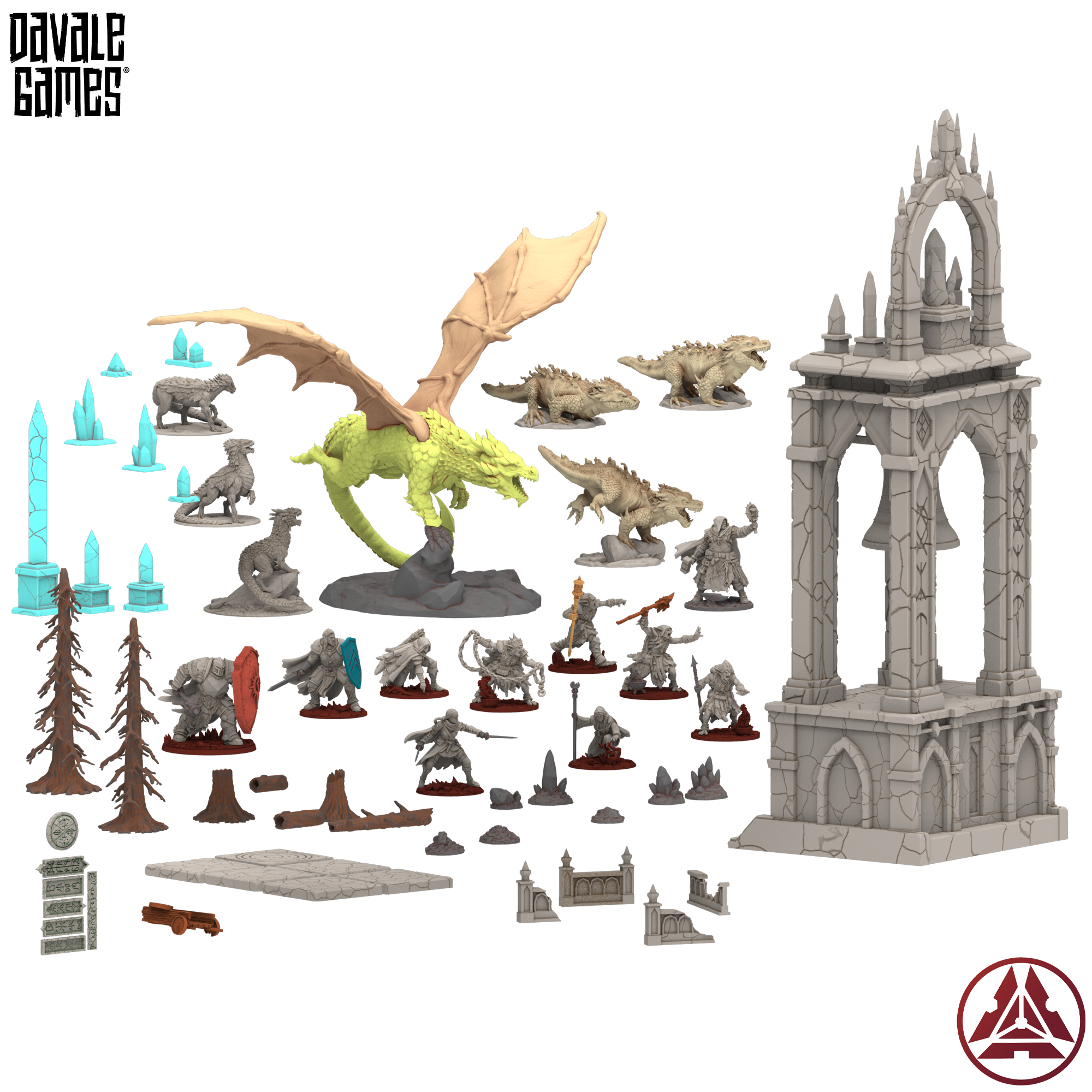The Ashes of Kharveth - 17 miniatures and terrain - Davale Games / Proxywars