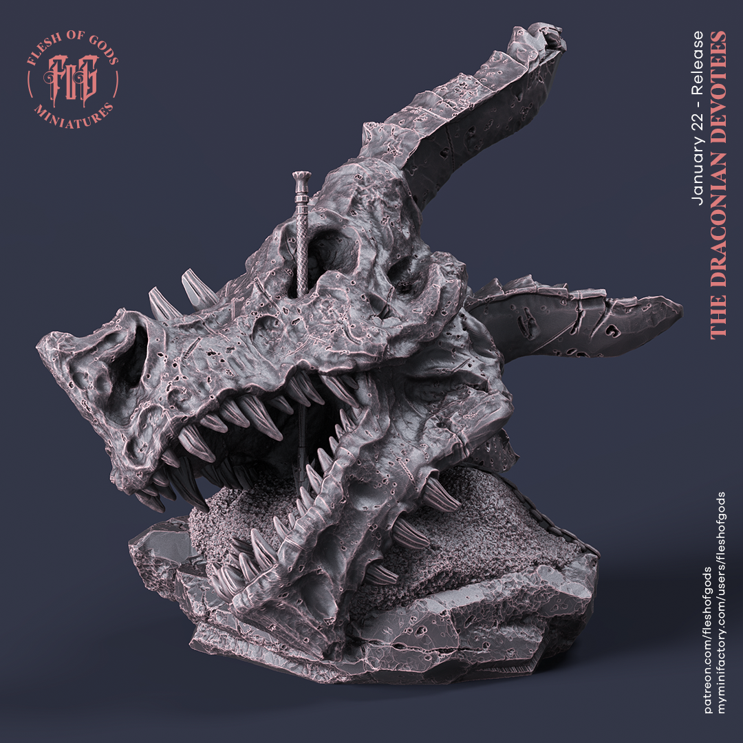 The Draconian Devotees - Dragon Skull - Flesh of Gods