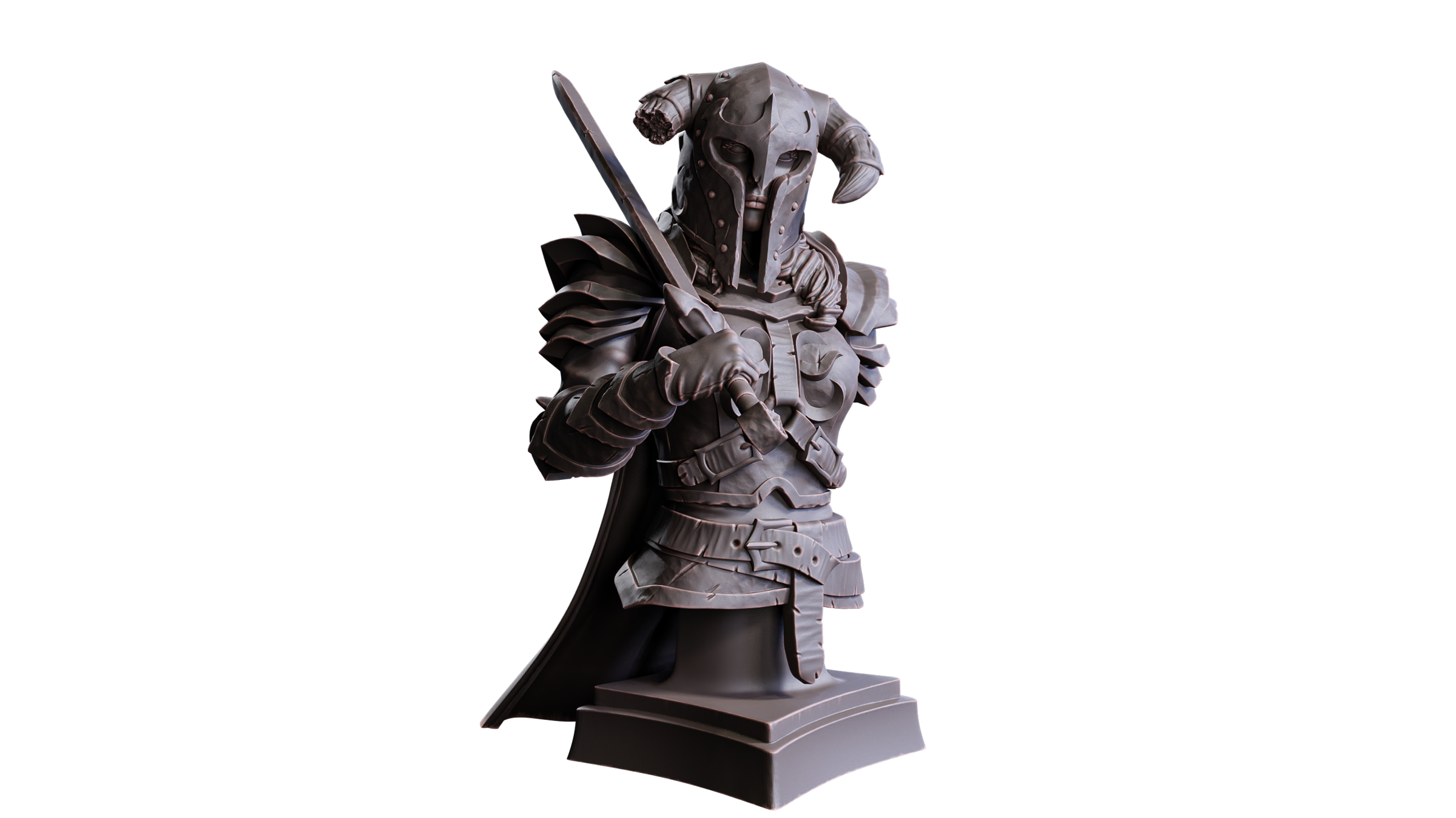 Hallowed Be Thy Evil Vol. 2 - Female Dark Knight Bust - Flesh of Gods
