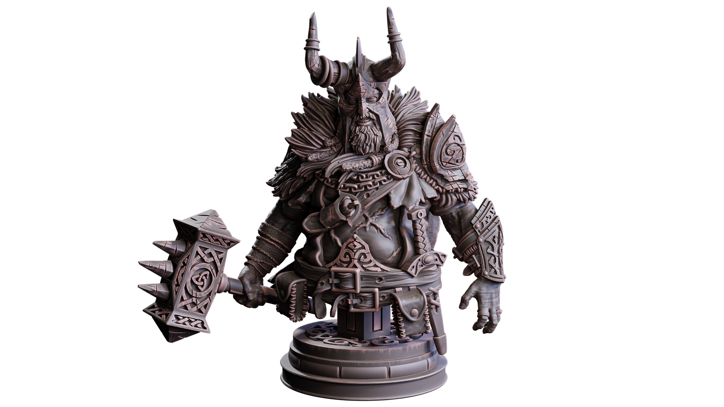 A Stormforged Heaven - Bjalnir Thunderlord Bust - Flesh of Gods