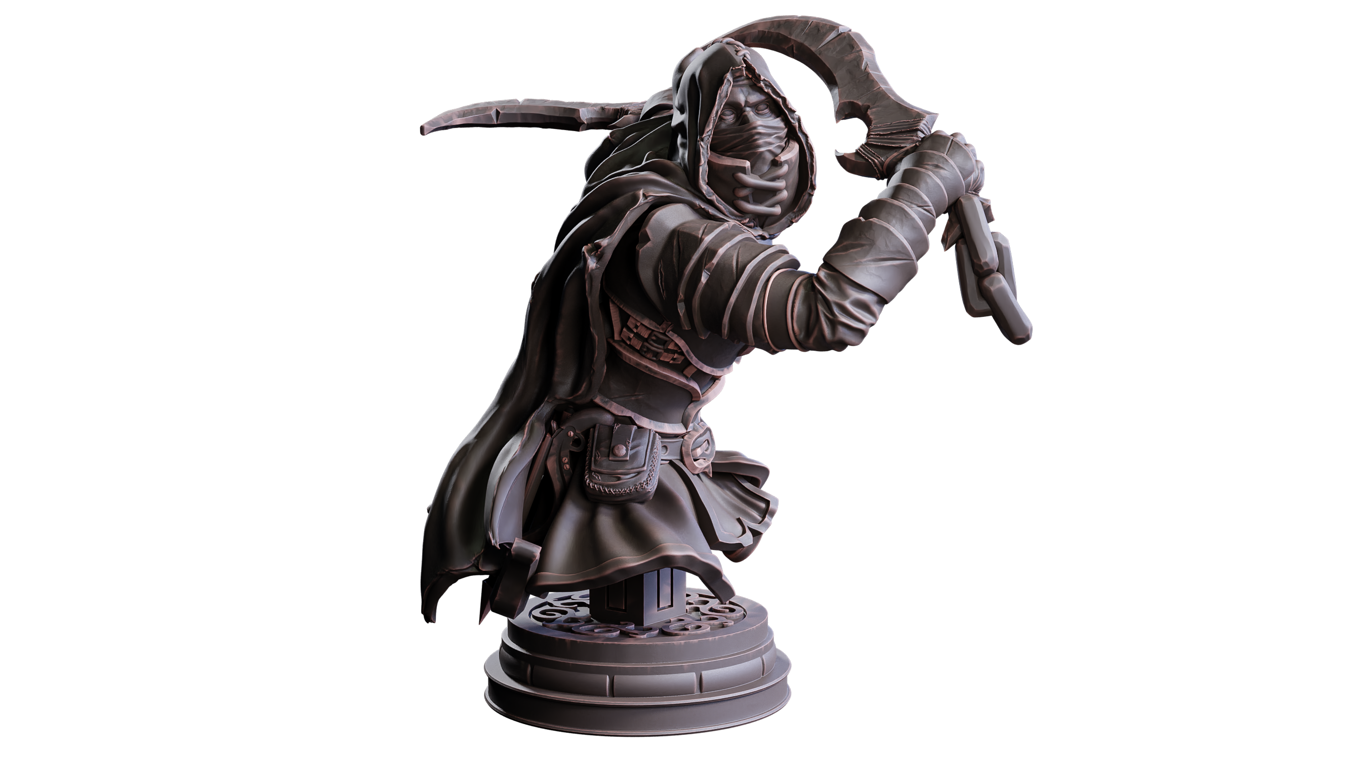 The Nightfall Cult - Valerian Duskbane Eclipse Assassin - Bust - Flesh of Gods