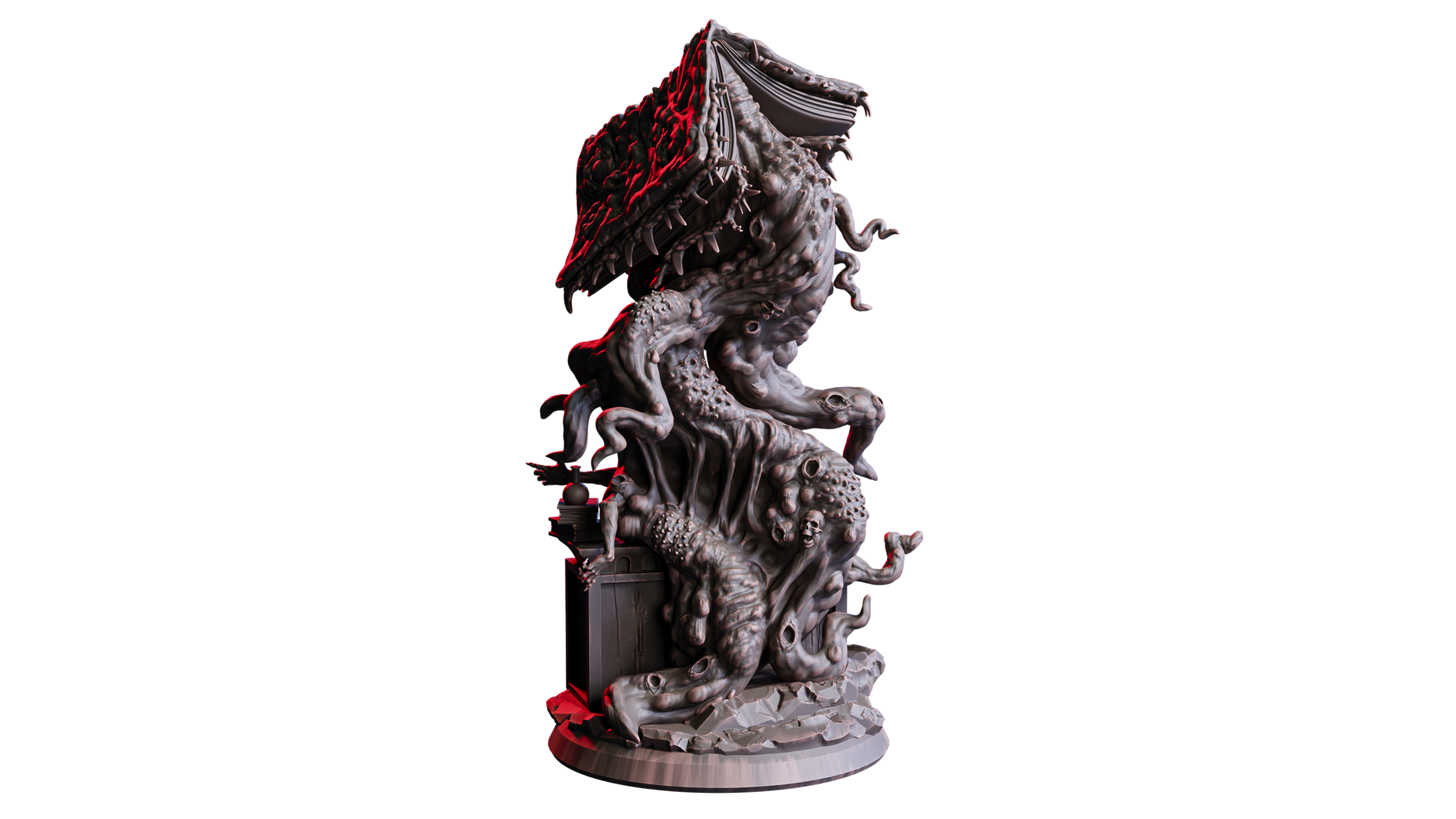 Spellbound Apocalypse - Arkanum, Living Spellbook - Open - Flesh of Gods