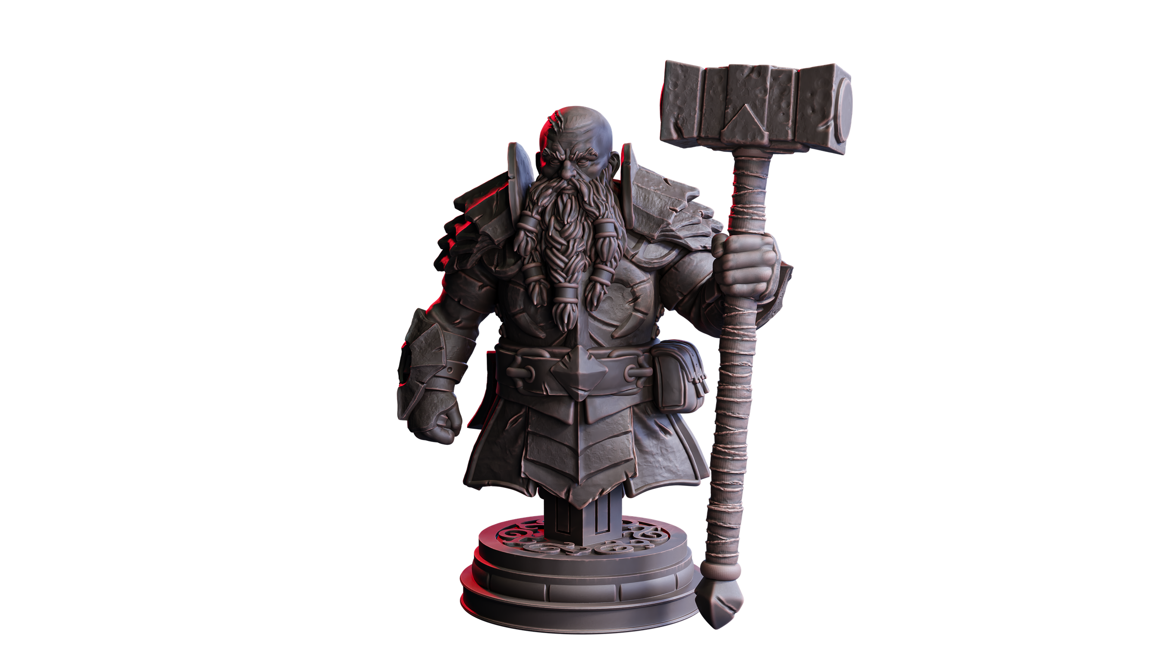 Kadrus, Dwarven Paladin (Bust) — Flesh of Gods
