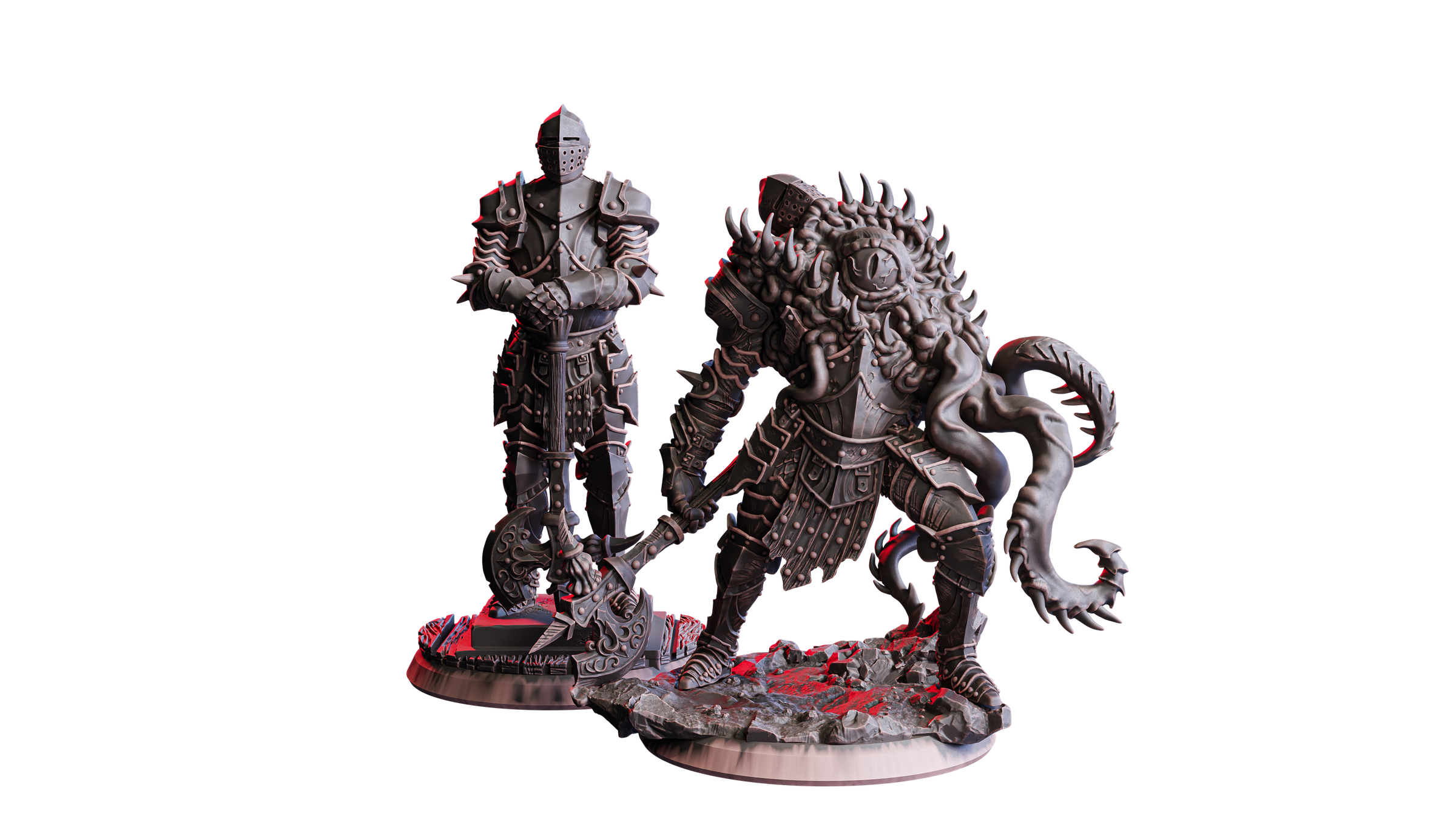 Mimic Knight 01 — Armor and revealed Mimic forms