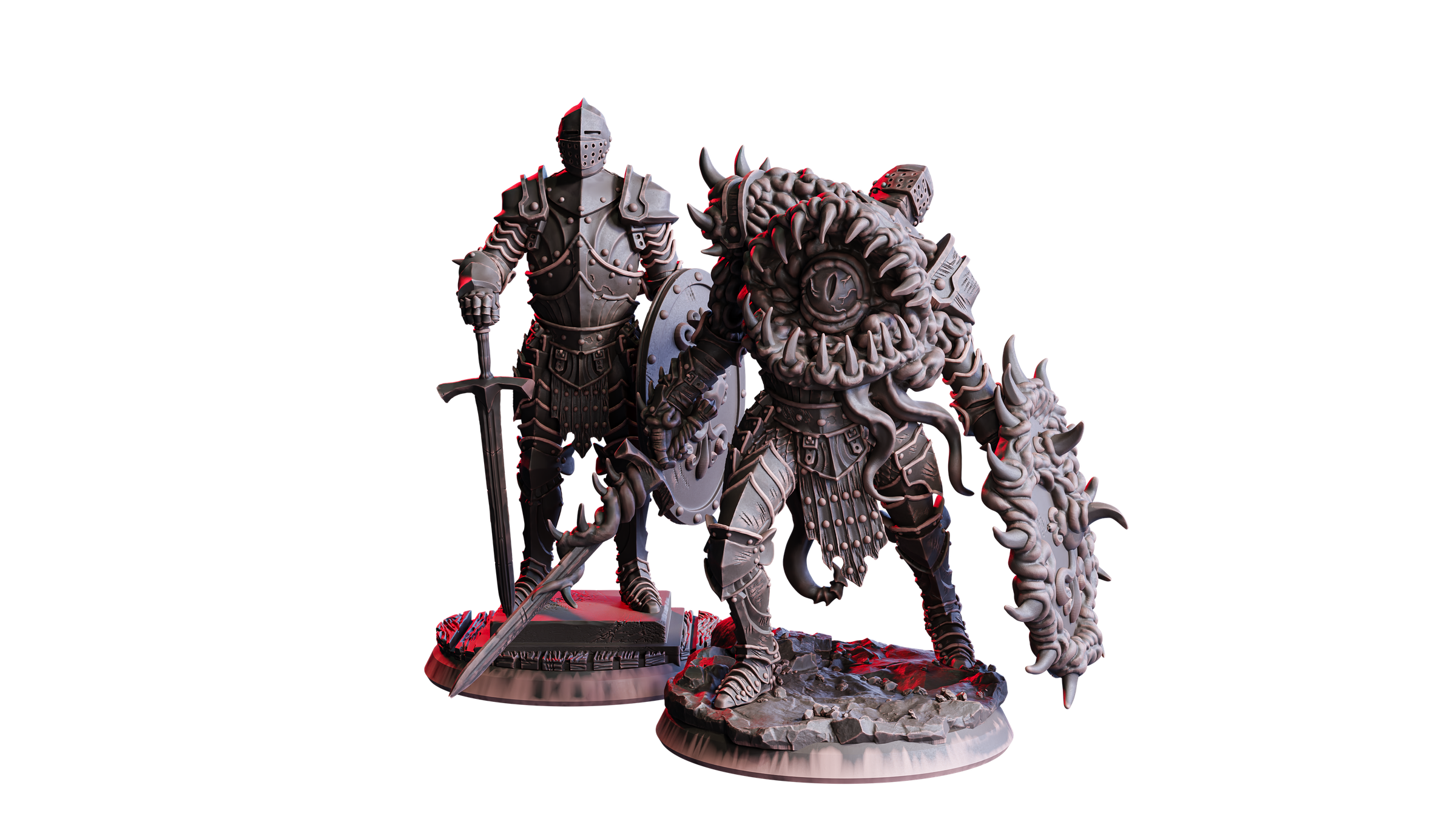 Mimic Knight 02 — Armor and revealed Mimic forms