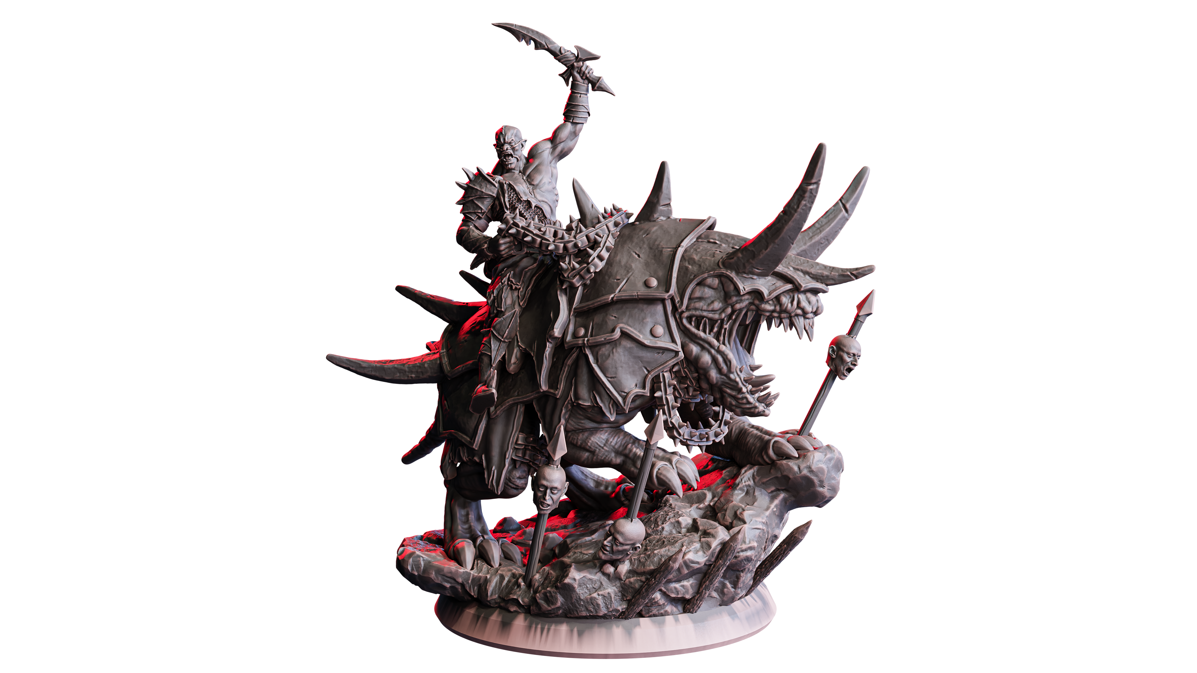Grakhur, Beastmaster (Mounted) — Flesh of Gods