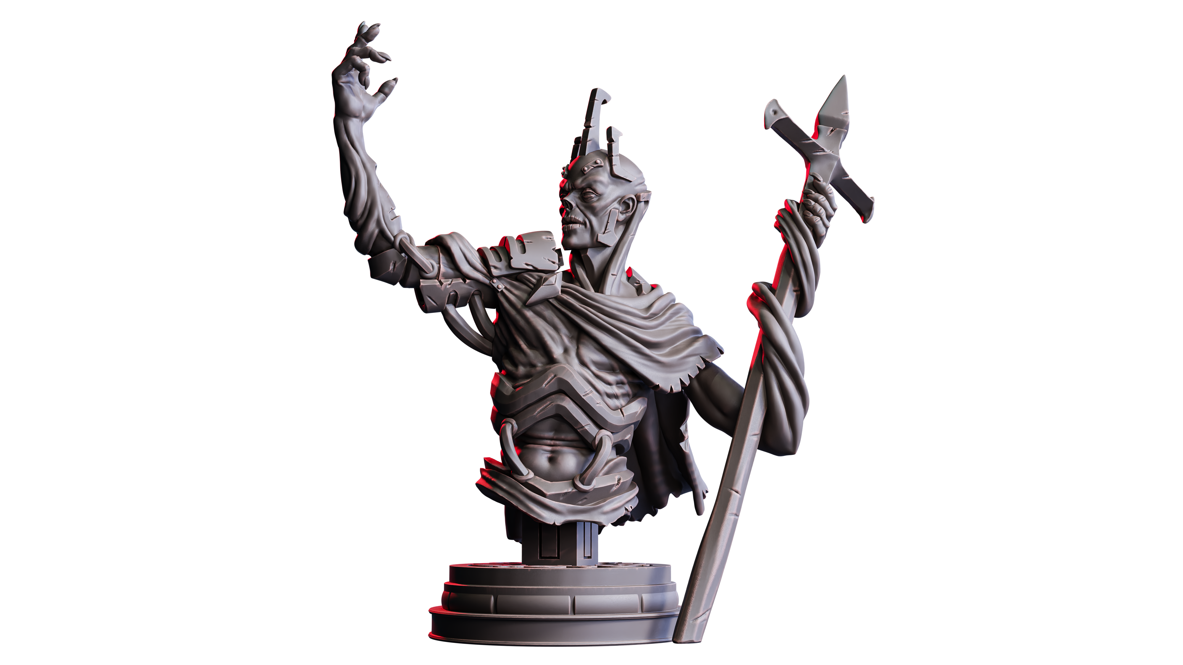 Veythar, Necrotech Master (Bust) — Flesh of Gods