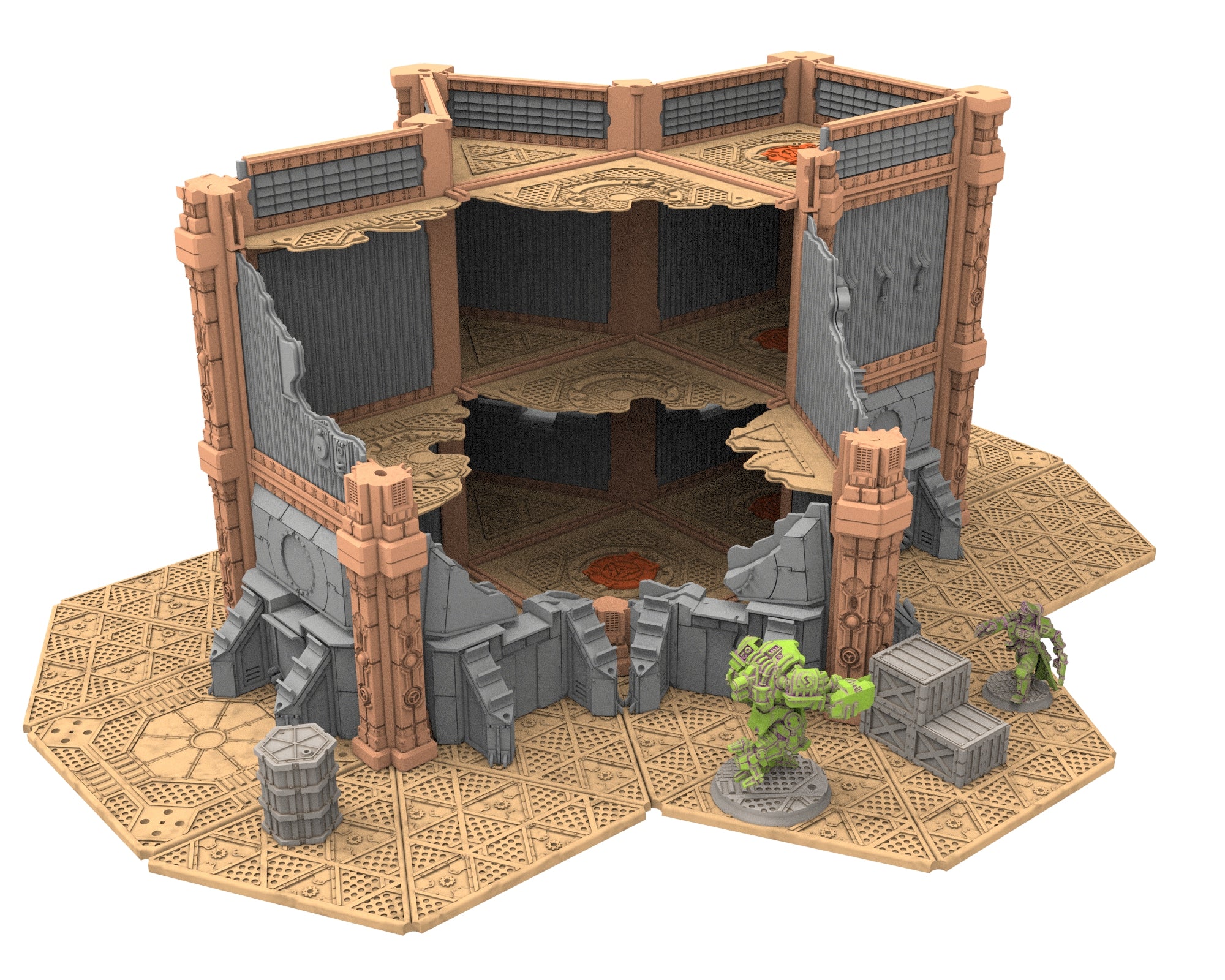 Damocles City Builder - Military Base - Modular Buildings & Full Biome