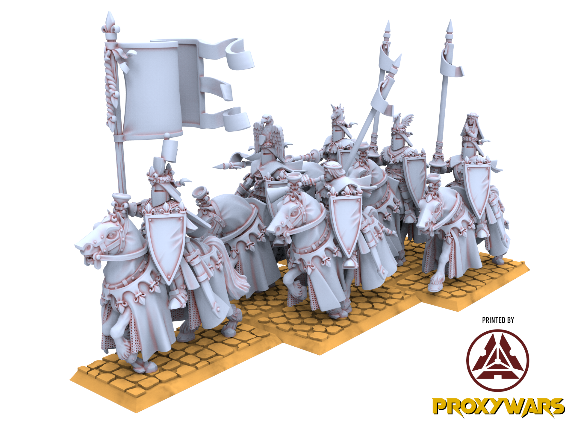 Chevaliers arthuriens - Chevaliers royaux de Gallia, pour Oldhammer, roi des guerres, 9e âge