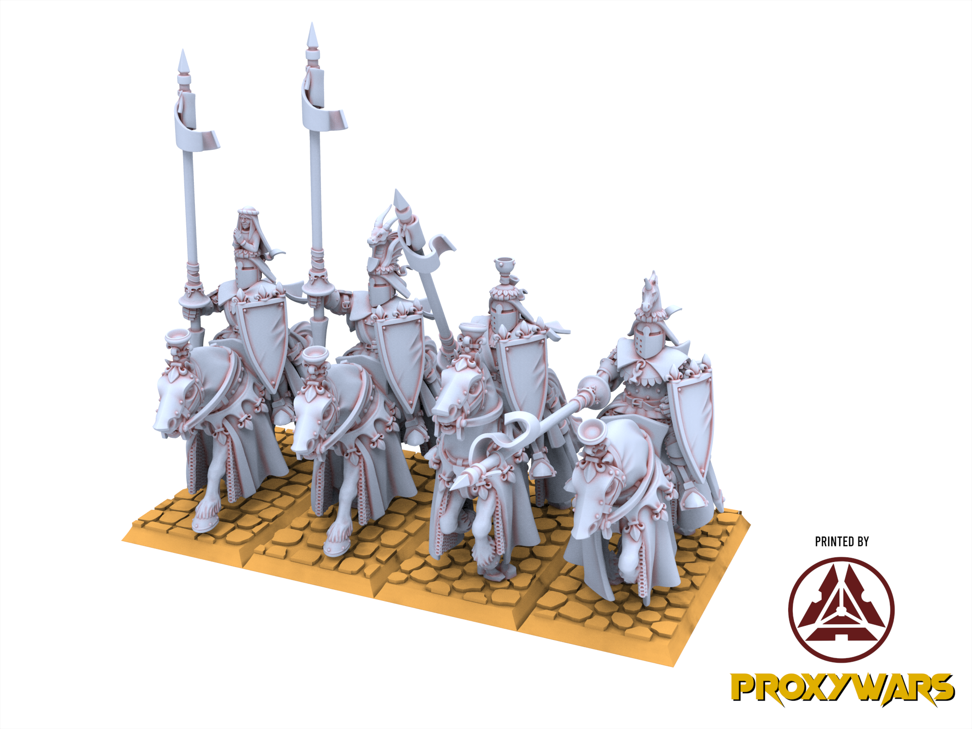 Chevaliers arthuriens - Chevaliers royaux de Gallia, pour Oldhammer, roi des guerres, 9e âge