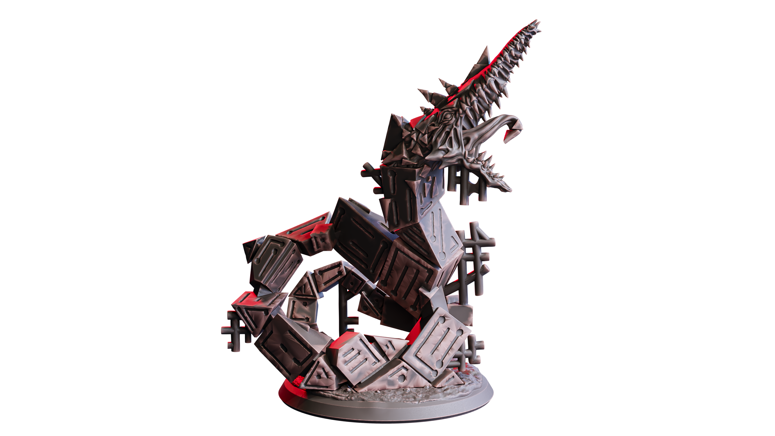 Dice-Wyrm - Printed Prototype 02 — Flesh of Gods