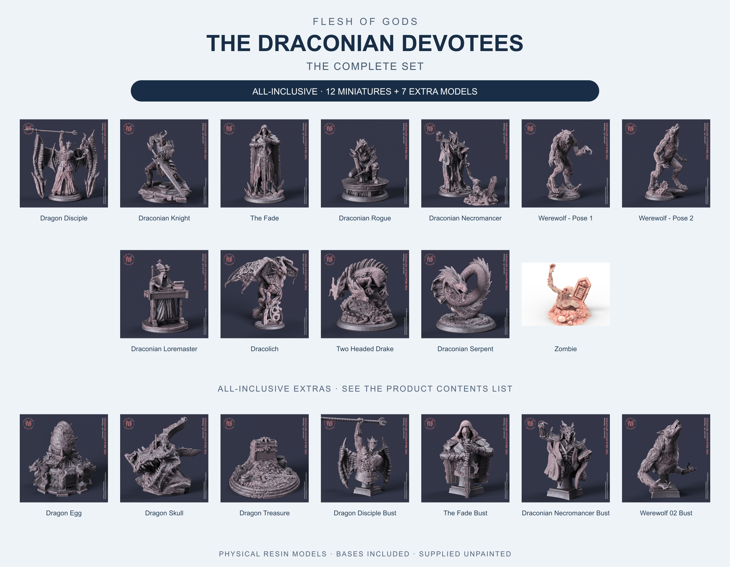 The Draconian Devotees - The Complete Set - Flesh of Gods — All-Inclusive
