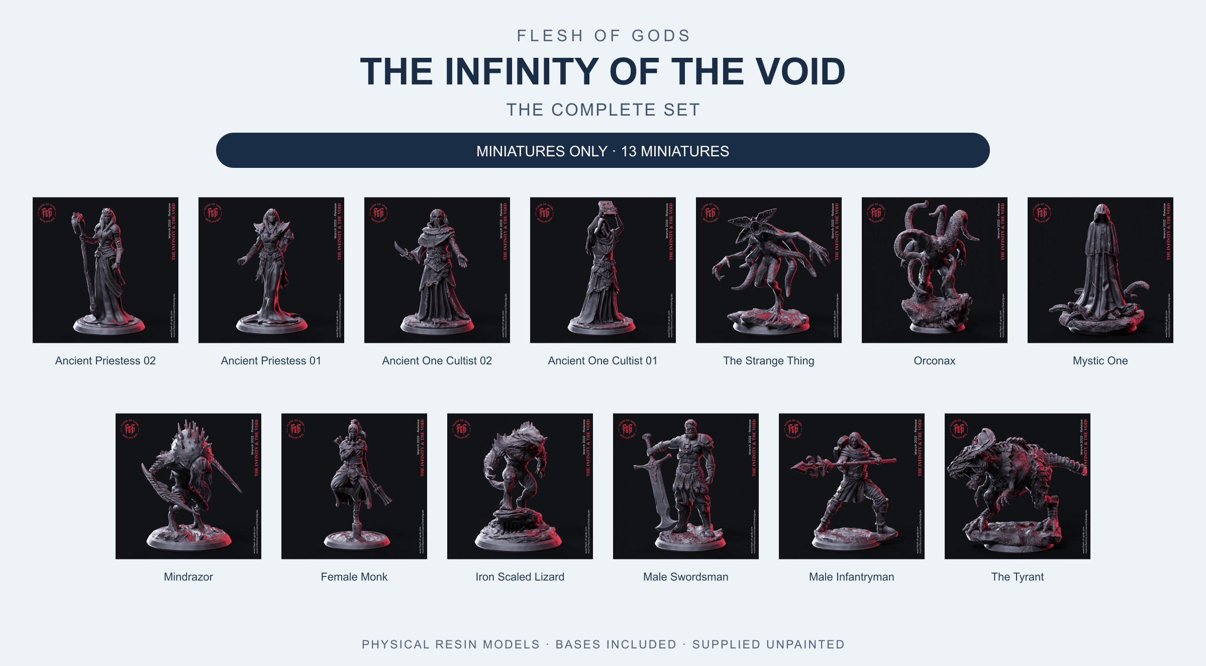 The Infinity of the Void - The Complete Set - Flesh of Gods — Miniatures Only