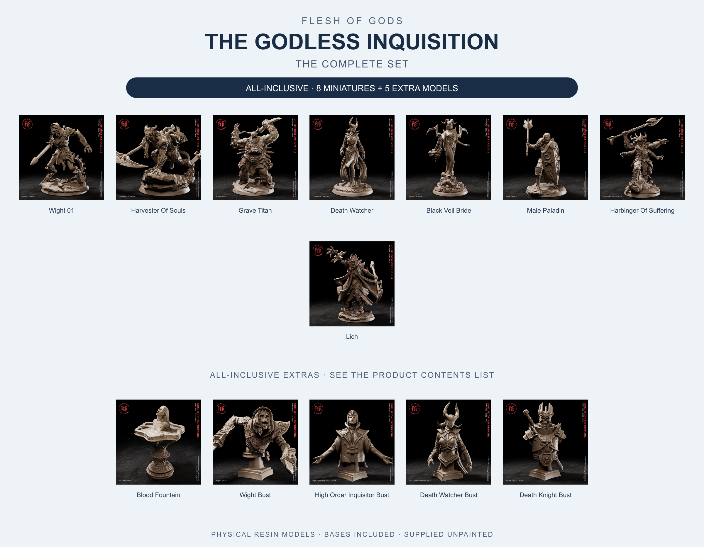 The Godless Inquisition - The Complete Set - Flesh of Gods — All-Inclusive