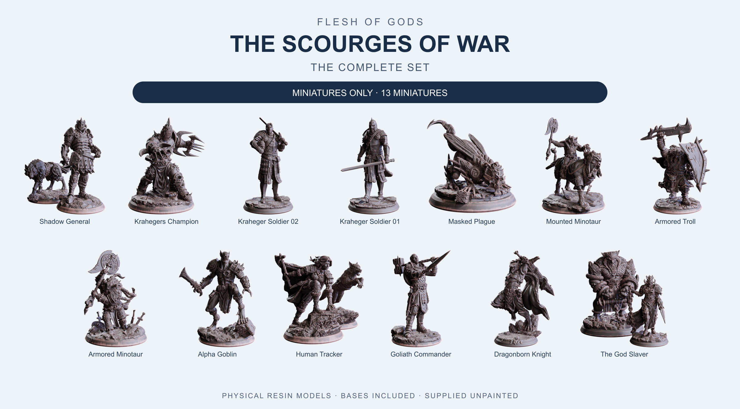 The Scourges of War - The Complete Set - Flesh of Gods — Miniatures Only